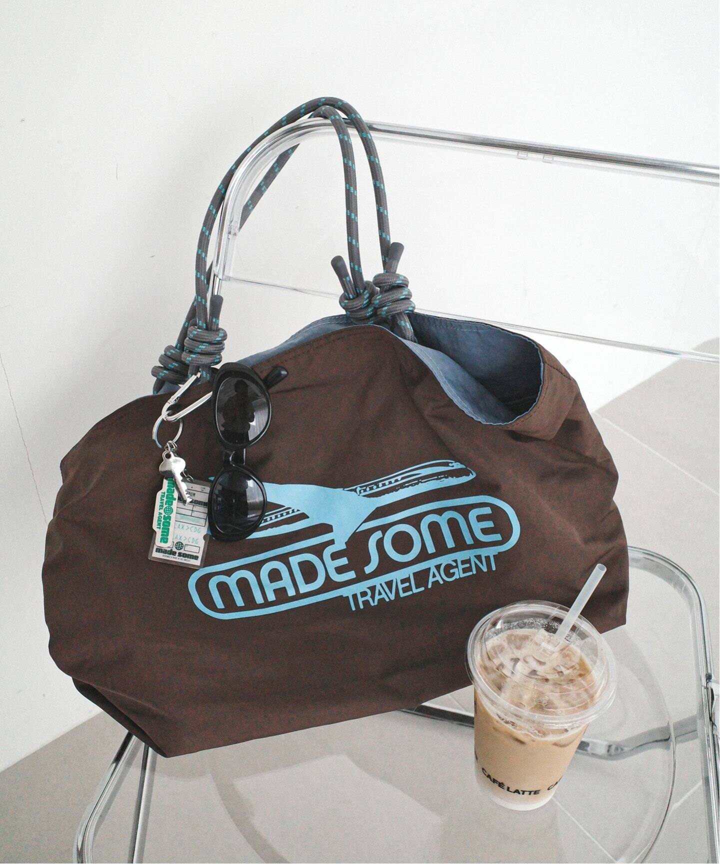 made some sports wear for SLOBE IENA ナイロン LOGO BAG（トート 