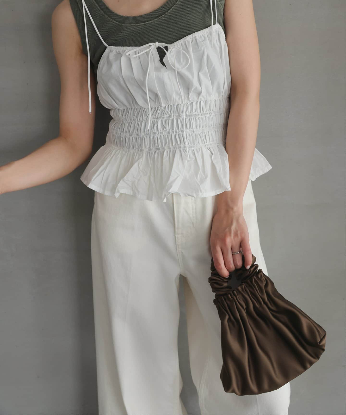 A Bronze Age/ブロンズエイジ サテンバッグ HALOBAG（ハンドバッグ