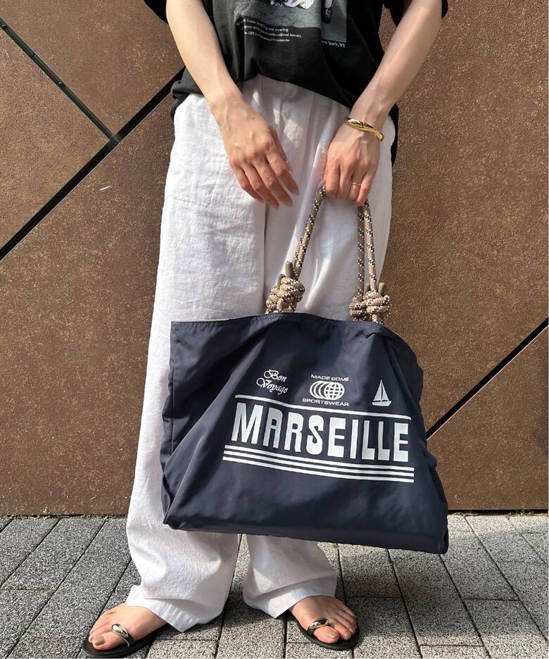 made some sports wear for SLOBE IENA ナイロン LOGO BAG（トート 
