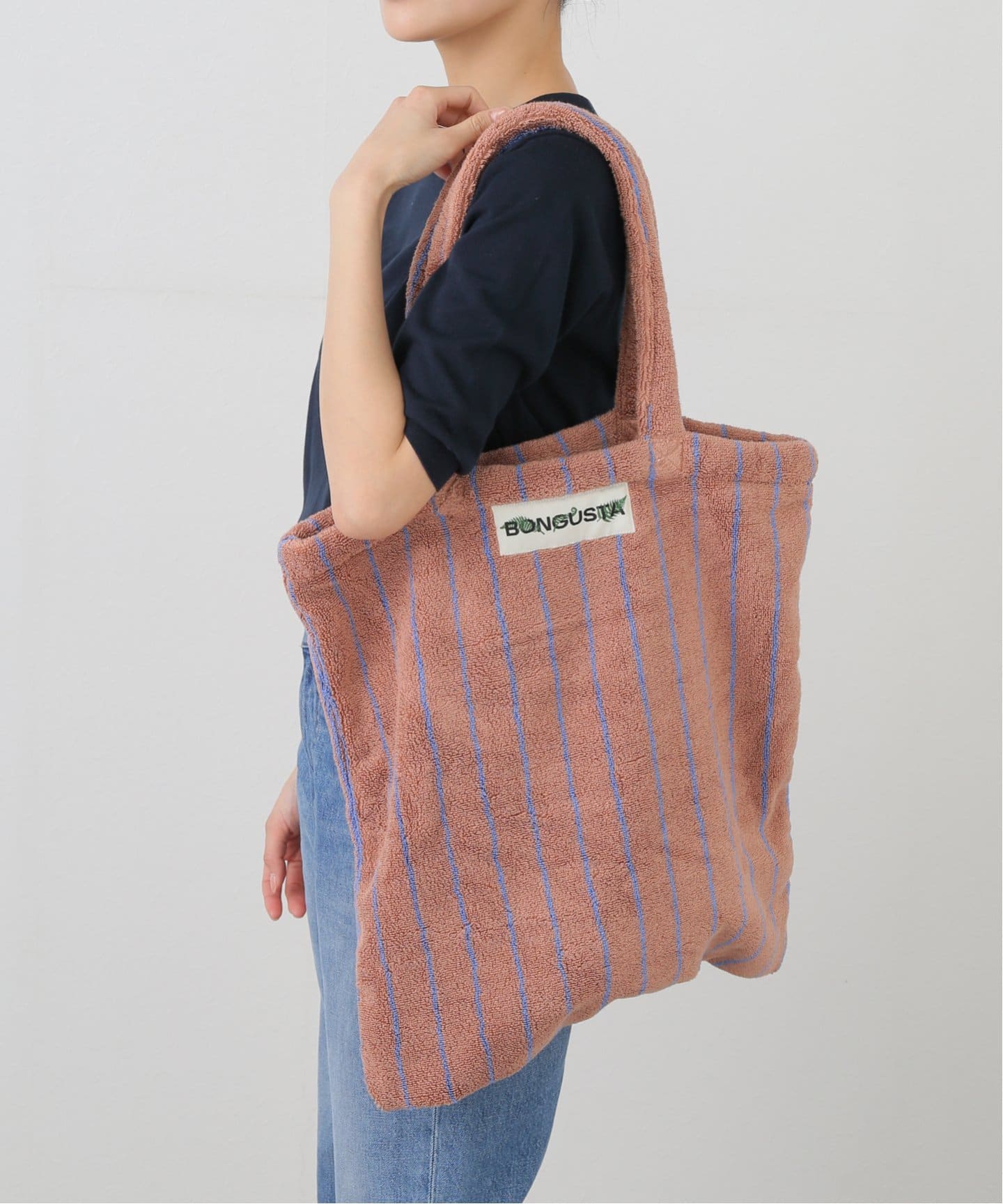 追加》BONGUSTA/ボングスタ naram striped トートバッグ（トート