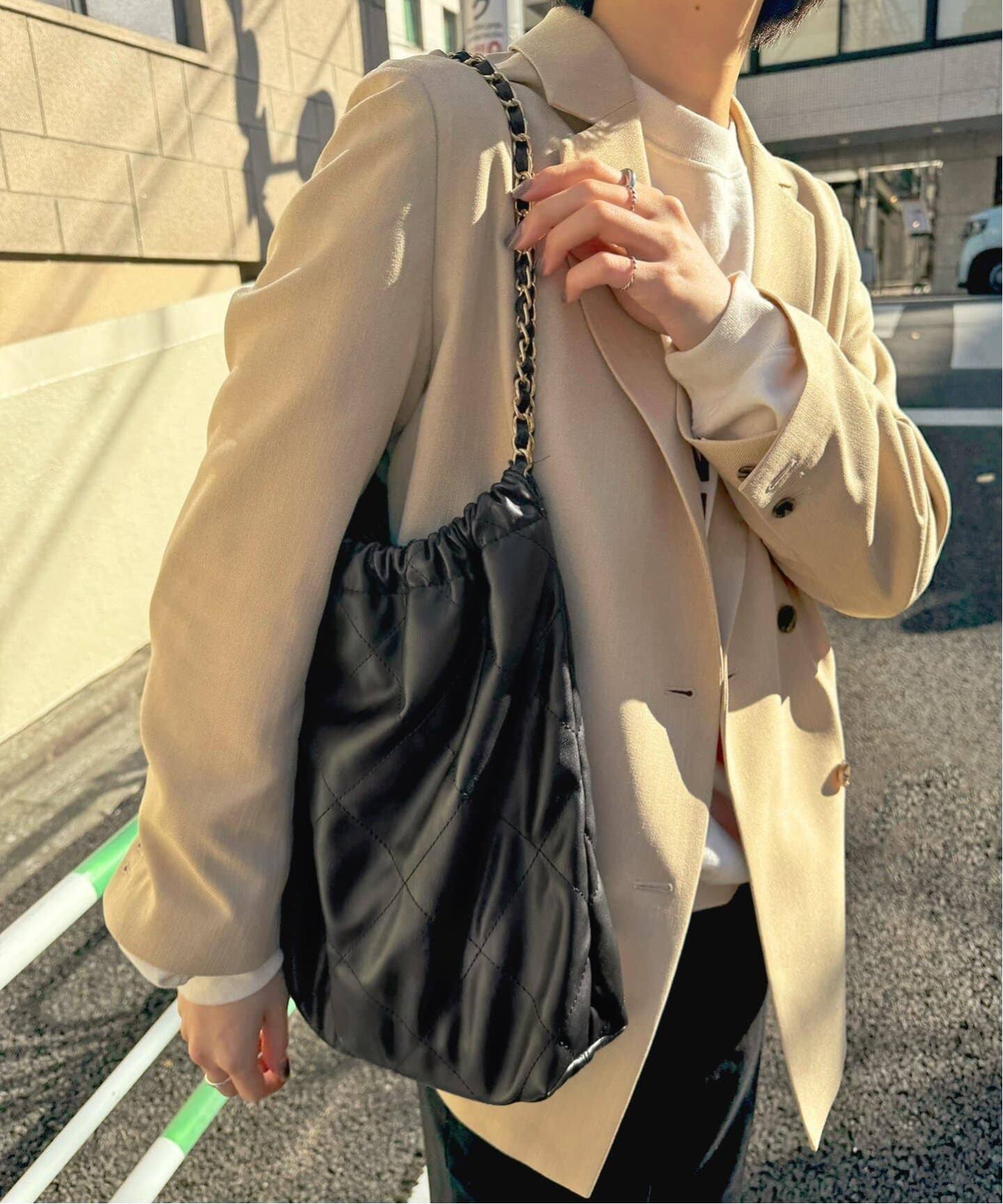 SLOBEオリジナルの大容量キルティングバッグ。 WEB限定/追加5予約》SLOBE キルティングバッグ（トートバッグ