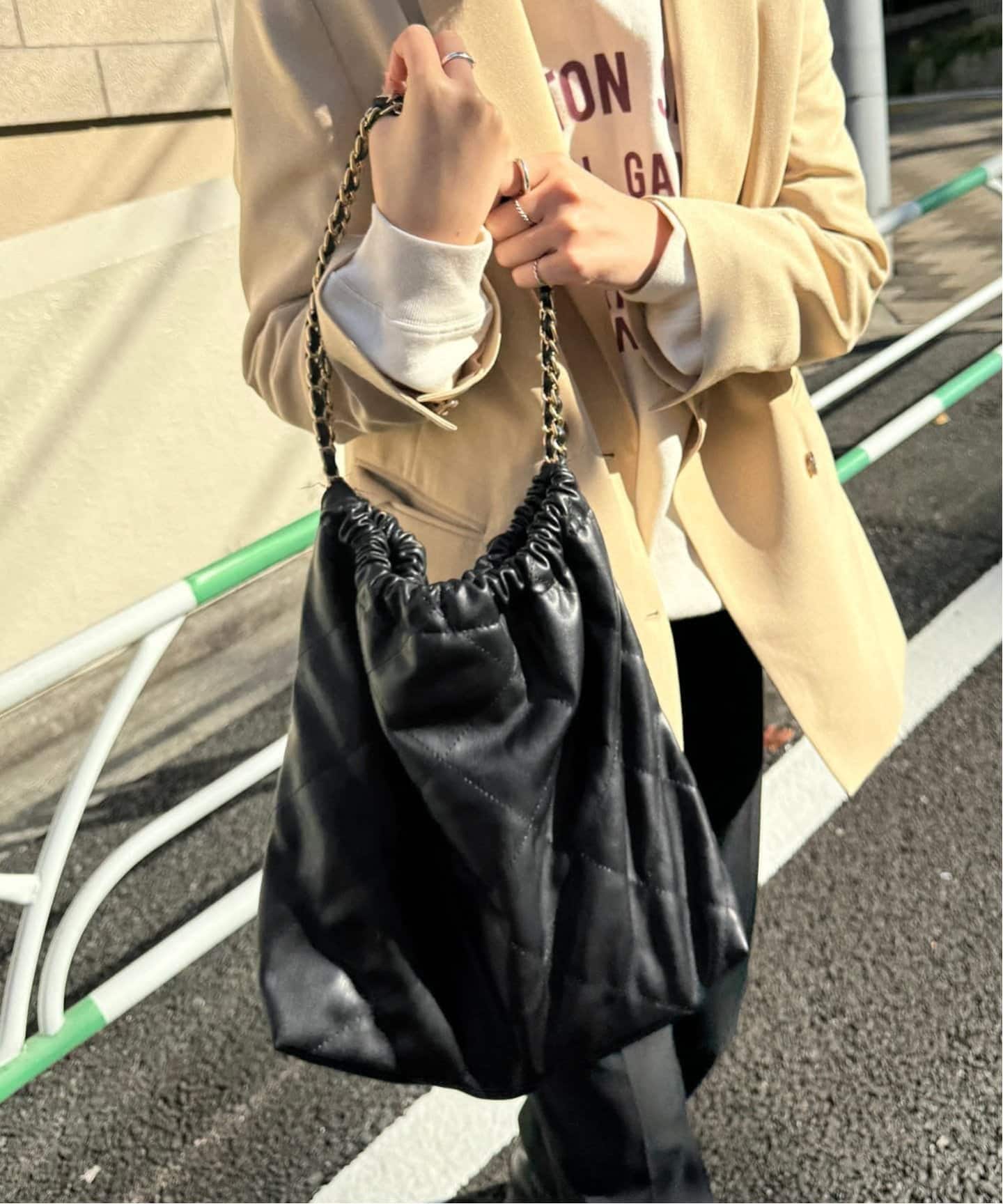 SLOBEオリジナルの大容量キルティングバッグ。 追加》SLOBE キルティングバッグ（トートバッグ）｜SLOBE IENA