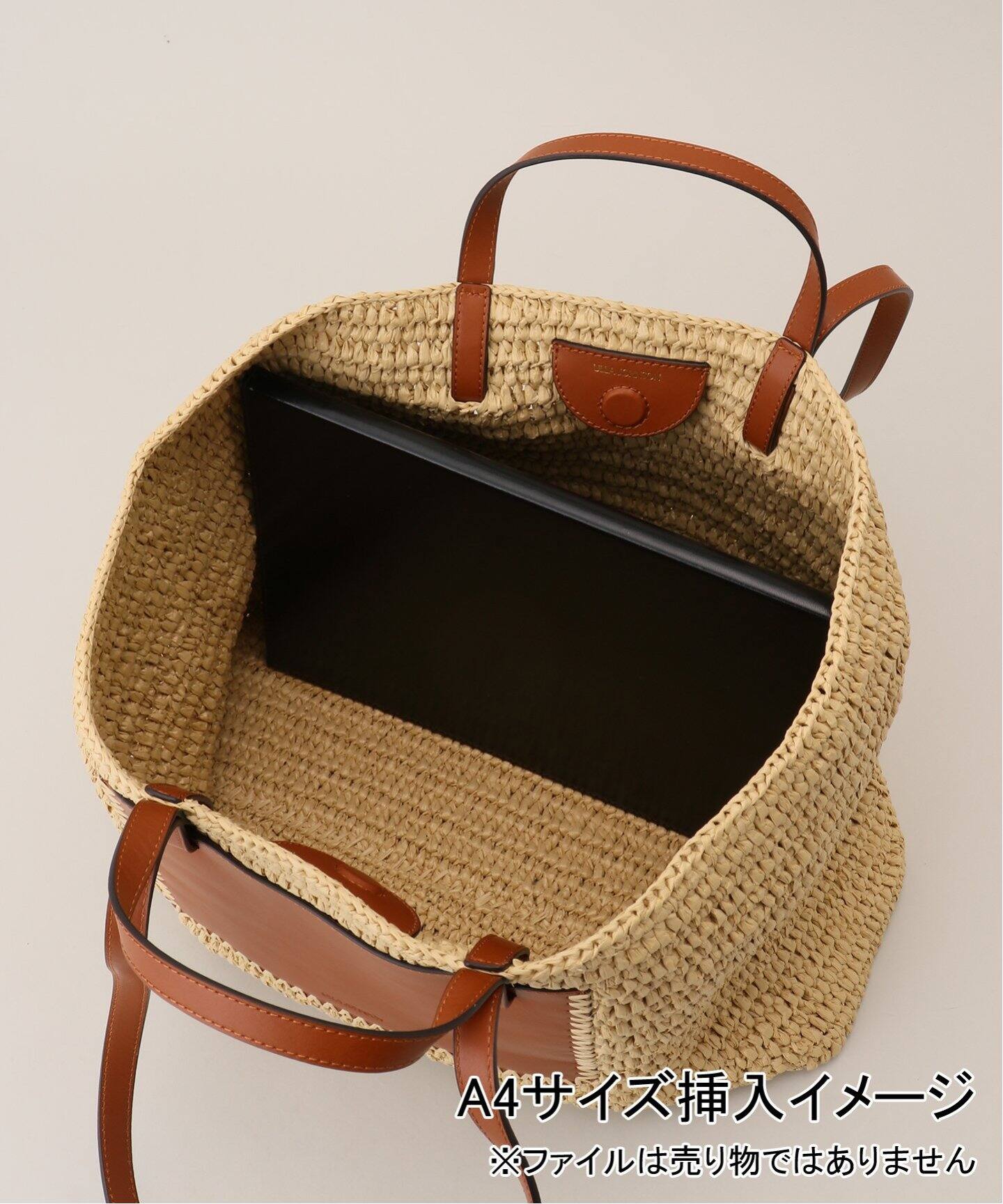 ULLA JOHNSON/ウラ ジョンソン LALI LARGE RAFFIA TOTE バッグ（かご 
