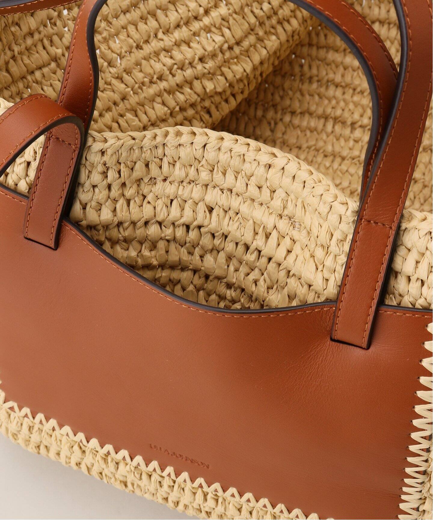 ULLA JOHNSON/ウラ ジョンソン LALI LARGE RAFFIA TOTE バッグ（かご 