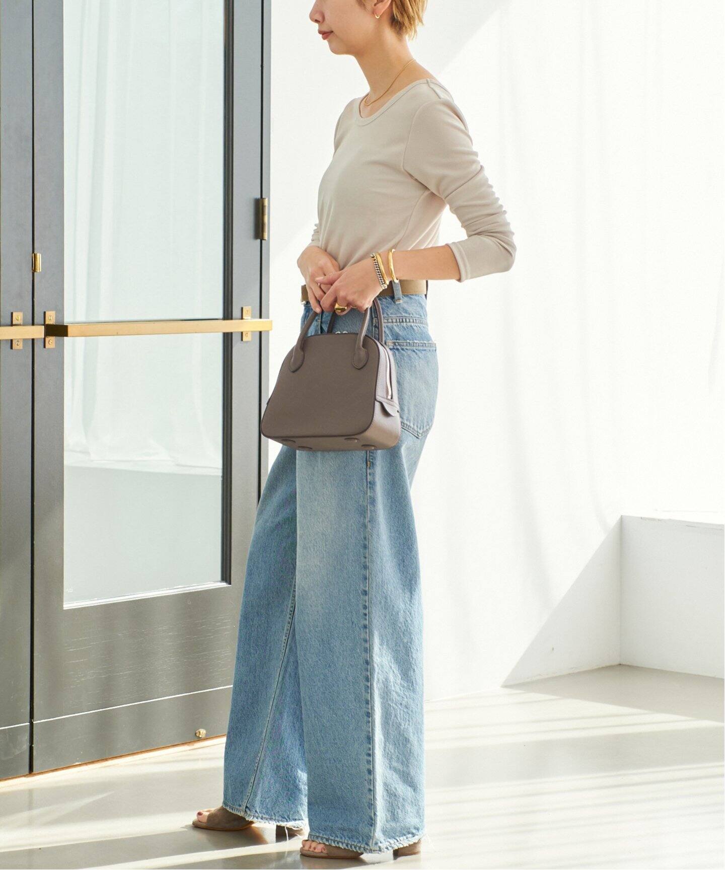 追加》MAISON CANAU / メゾン カナウ ROUND BOSTON Sバッグ  