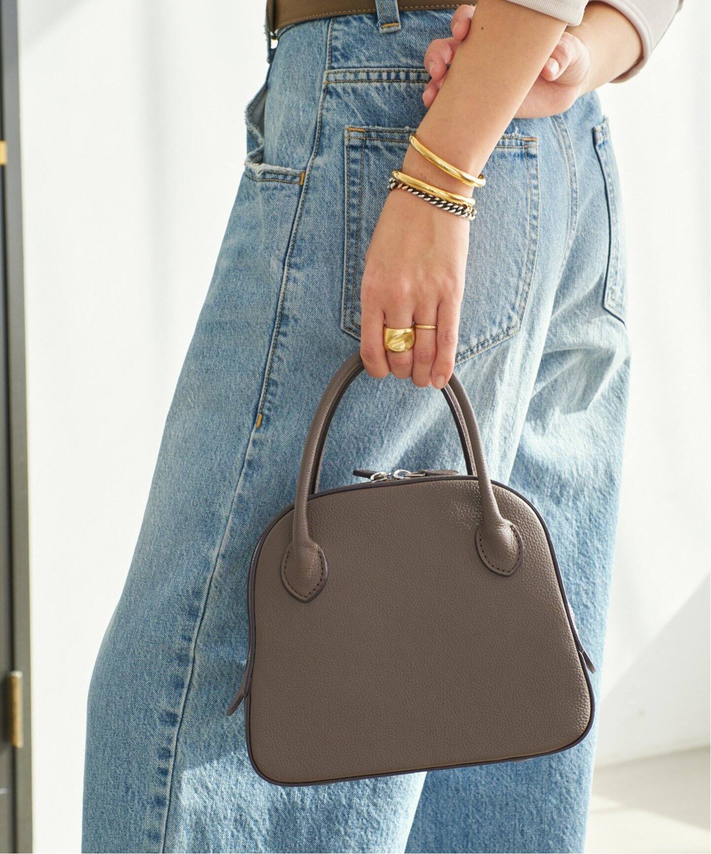 追加》MAISON CANAU / メゾン カナウ ROUND BOSTON Sバッグ  