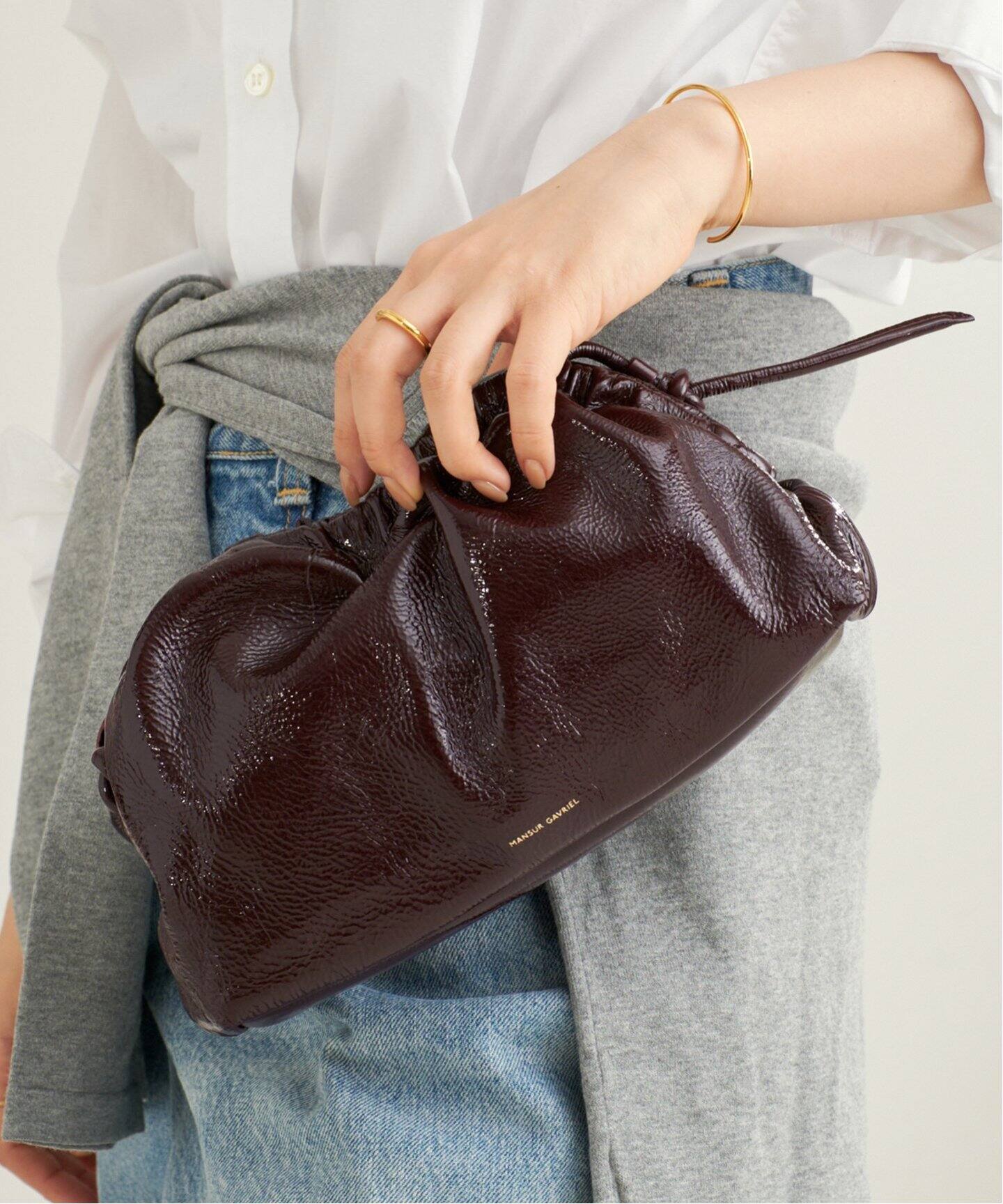 MANSUR GAVRIEL / マンサーガブリエル Mini Cloud Clutch バッグ  