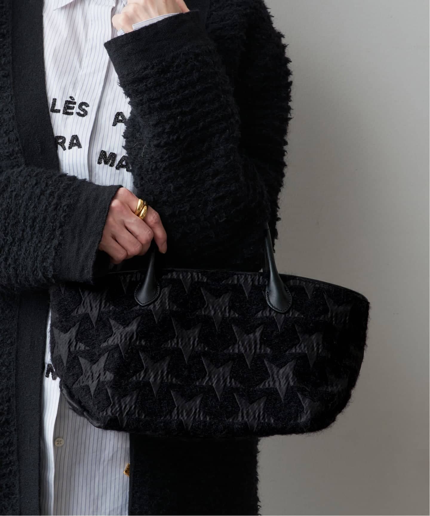 レア！VERMEIL iena SHIME 別注STARジャガード SHIME（シィメ）別注STARジャガード MINI トートバッグ（トートバッグ