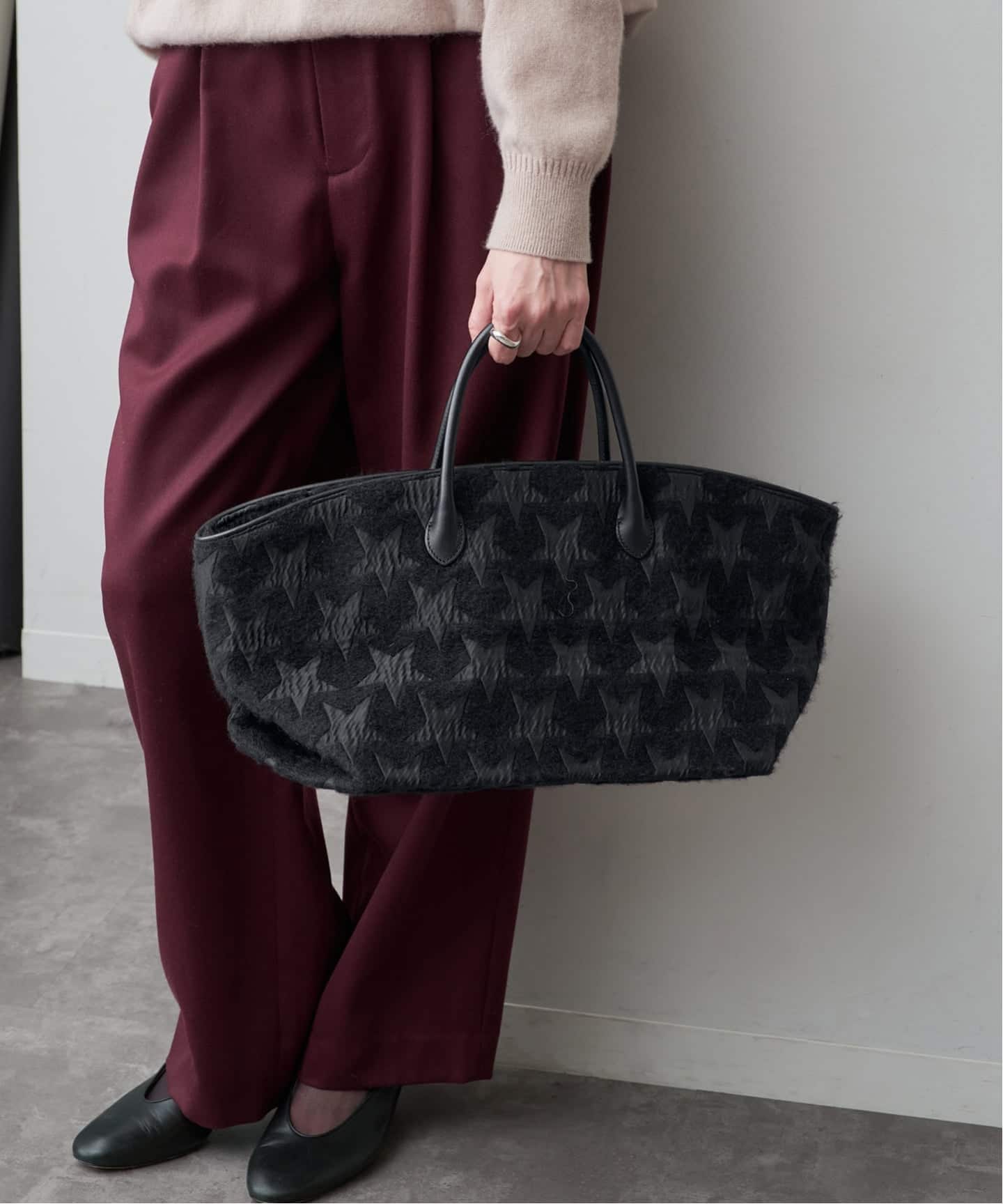 SHIME シィメ 別注STARジャガード MARCHE トートバッグ（トートバッグ