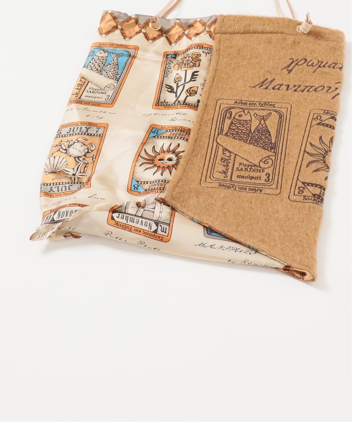 manipuri マニプリ 刺繍プリントトートL 0153252205（トートバッグ