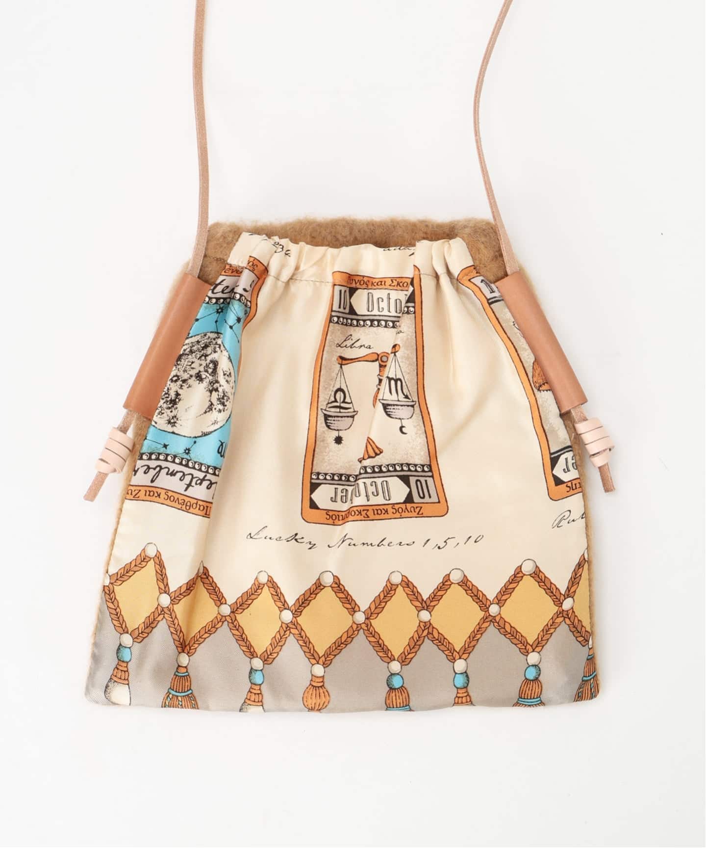 manipuri マニプリ プリントシルクミニバッグ 0153252503