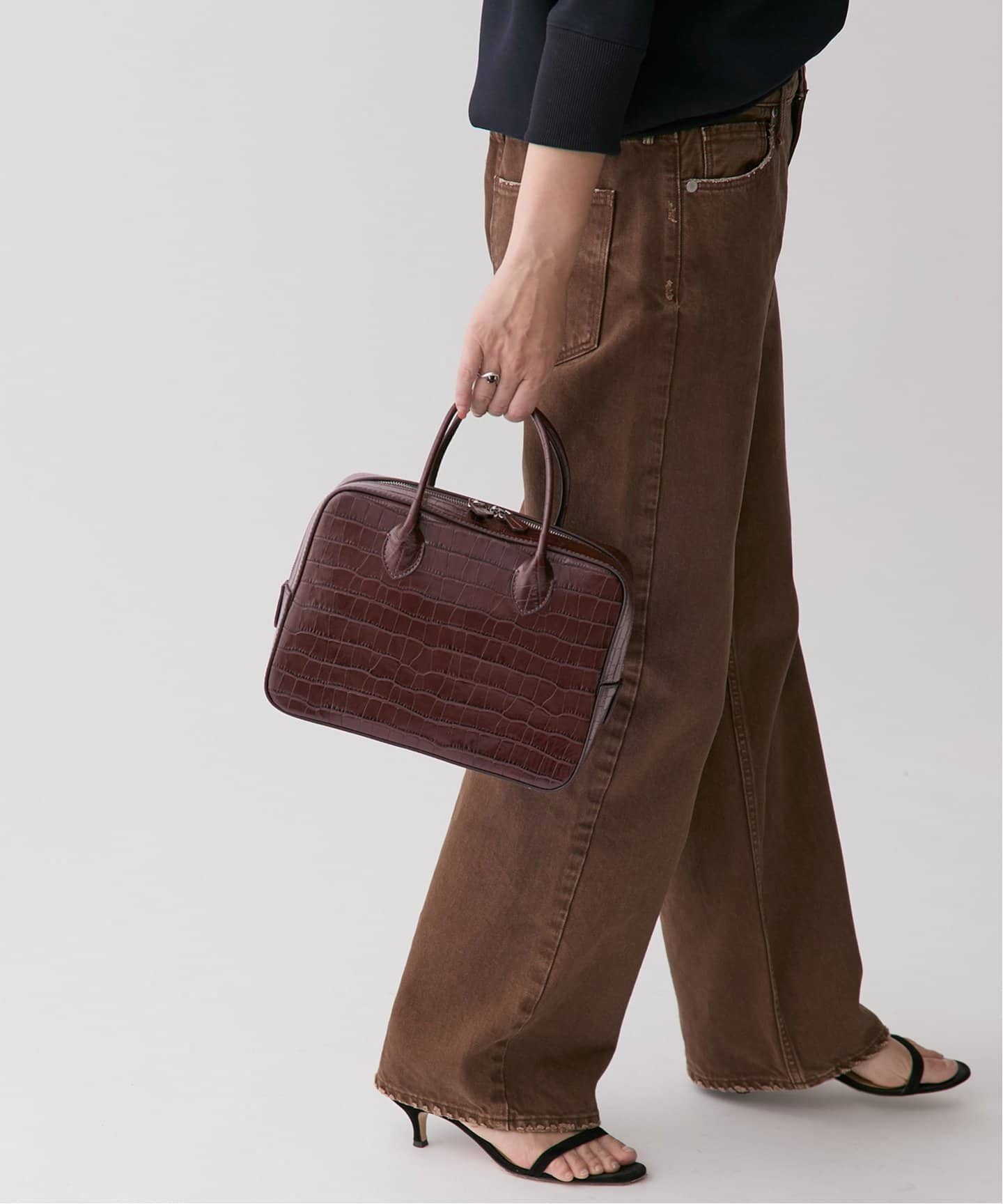 タグ付き未使用 MAISON CANAU ボックスボストン Mサイズ MAISON CANAU]ボックスボストンM | KOBUNSHA SELECT SHOP
