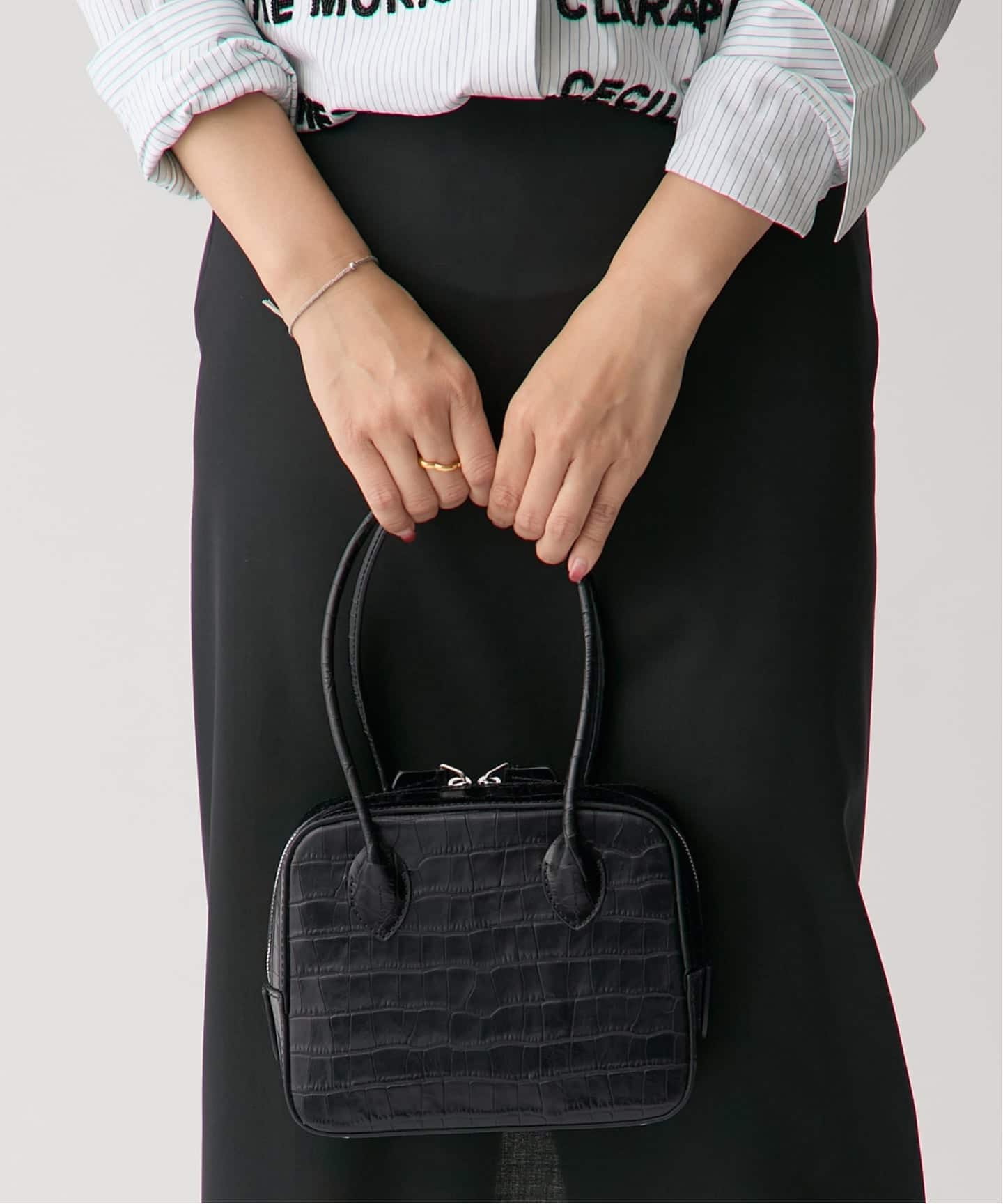 MAISON CANAU メゾン カナウ ボックスボストンS 別注ロングハンドル