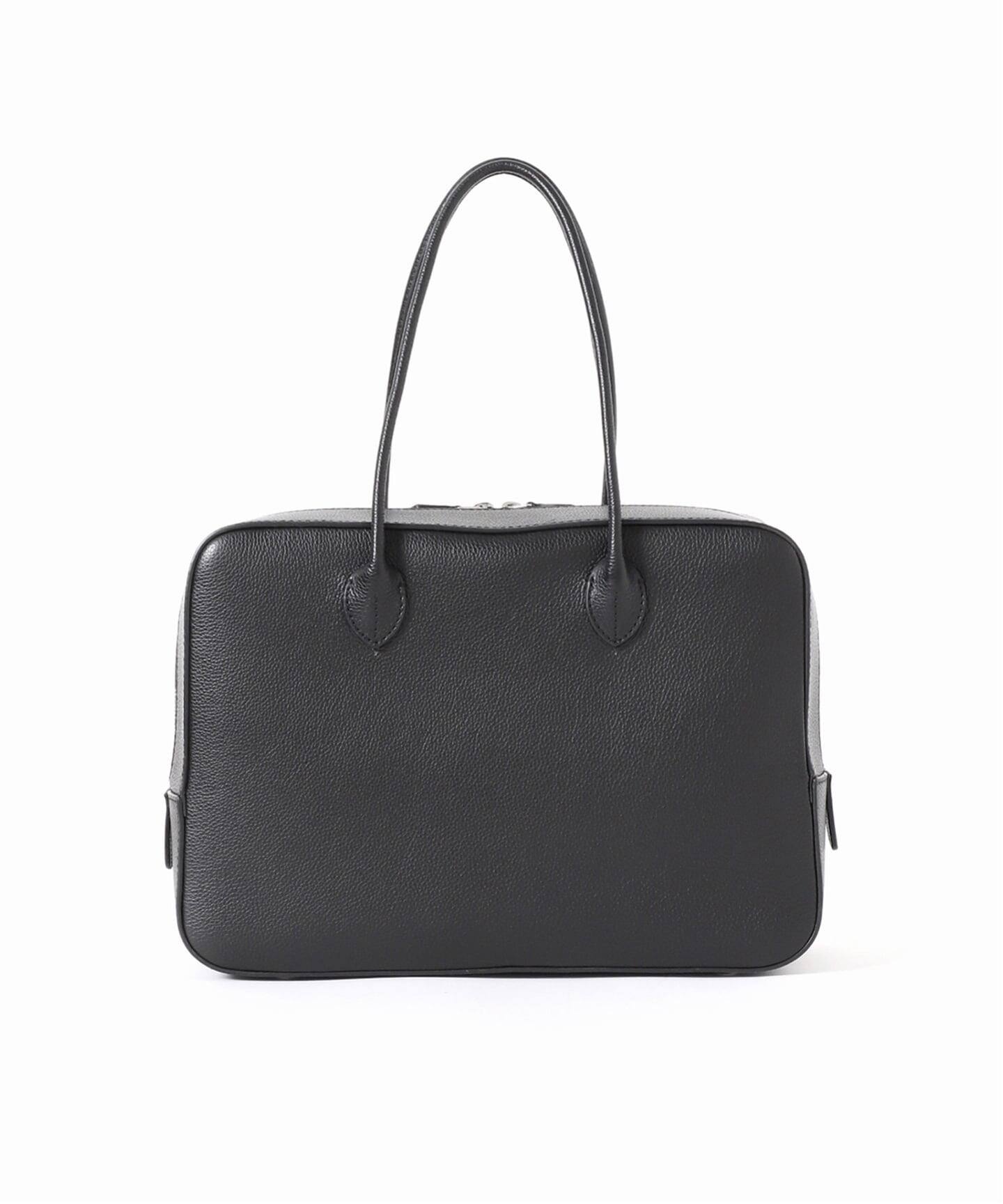 メゾンカナウ ボックスボストン L別注シュリンクレザー黒 メゾンカナウ ボックスボストン L別注シュリンクレザー黒 - メルカリ