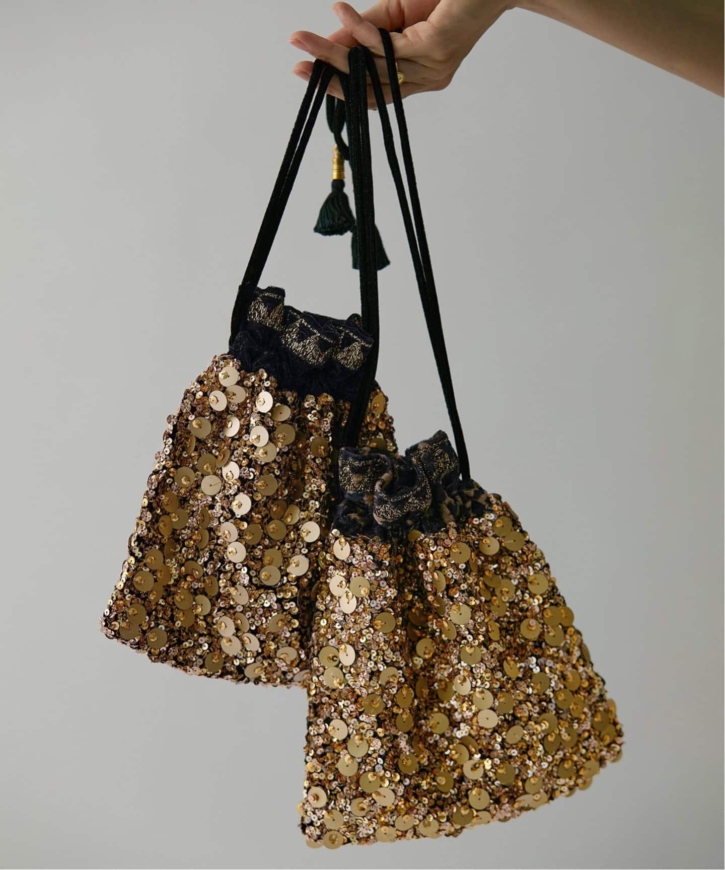 CITRUS シトラス 別注Gold Sequines Potli Bag C25/PO863（その他