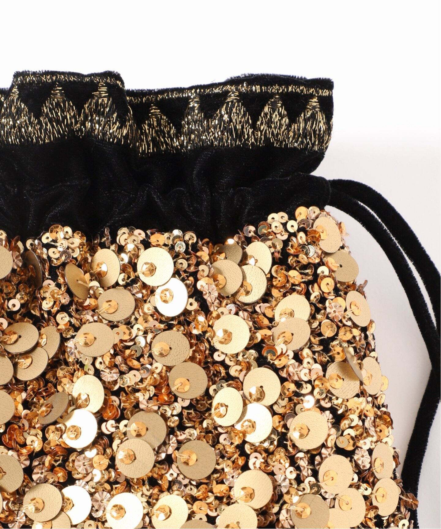 CITRUS シトラス 別注Gold Sequines Potli Bag C25/PO863