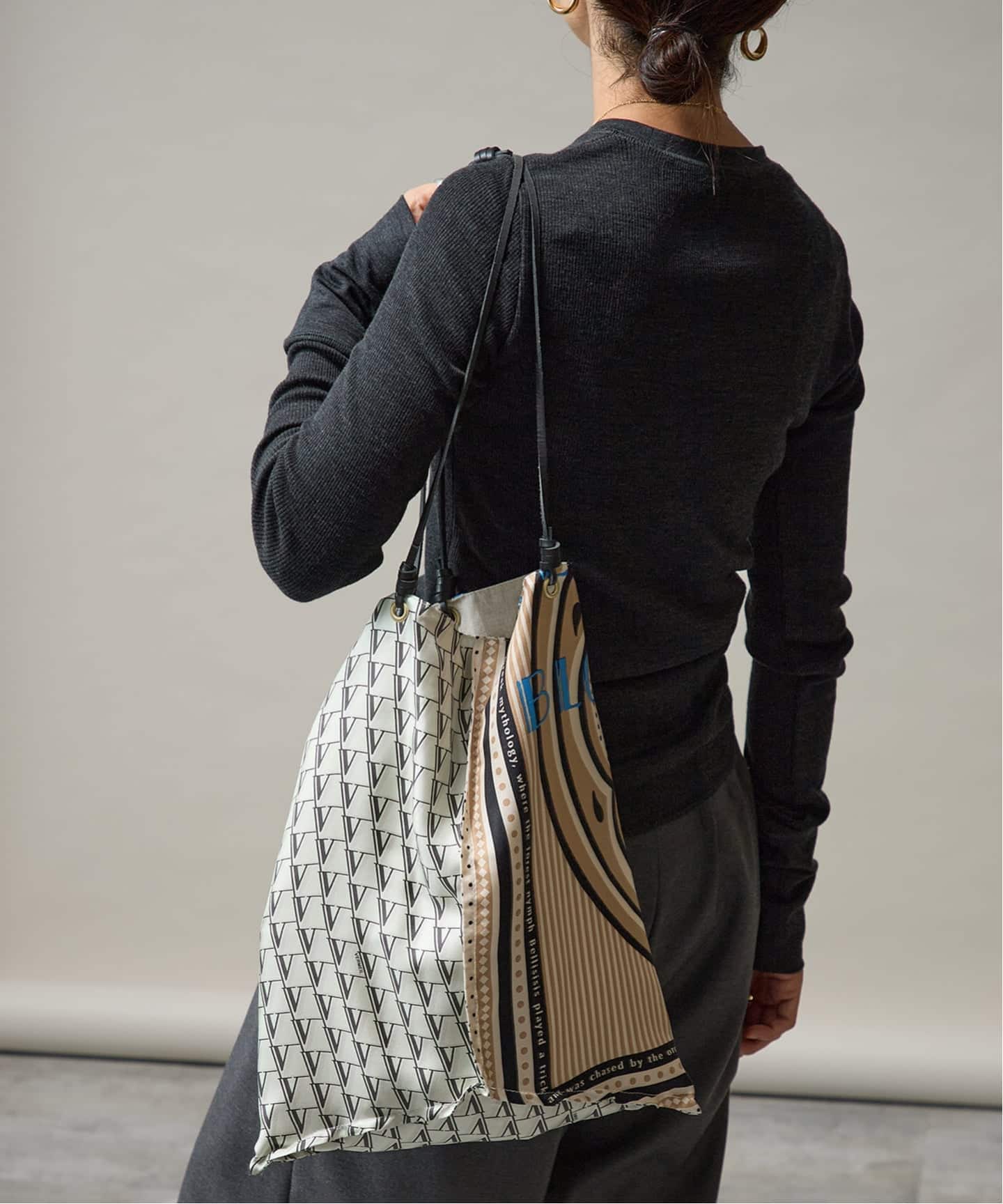 追加2》manipuri マニプリ Bag 別注Verロゴxデイジーバンダナ