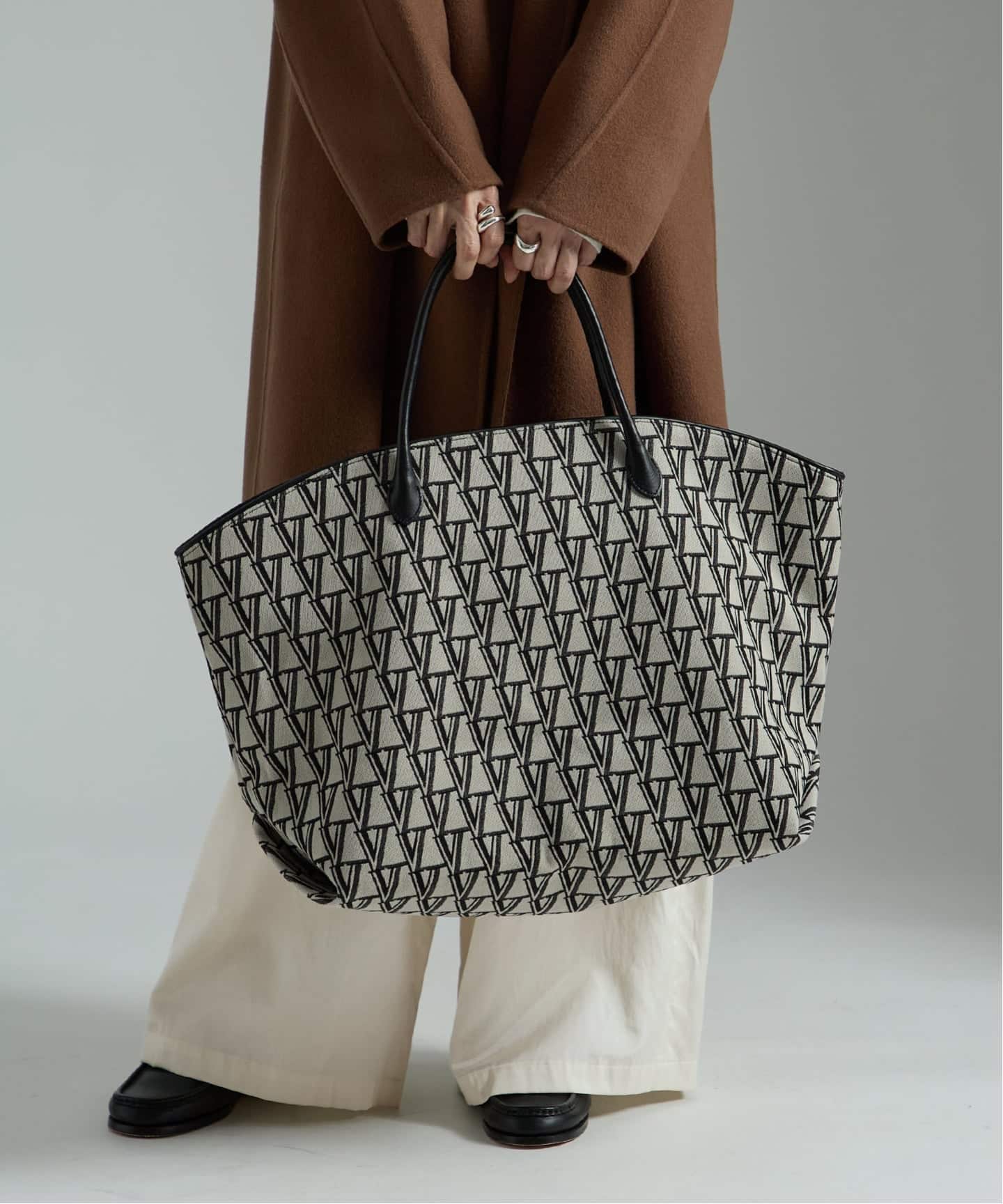 VERMEIL par iena SHIME 別注 トートバッグ 完売品　美品 追加予約》SHIME シィメ 別注 MAXI トートバッグ（トートバッグ