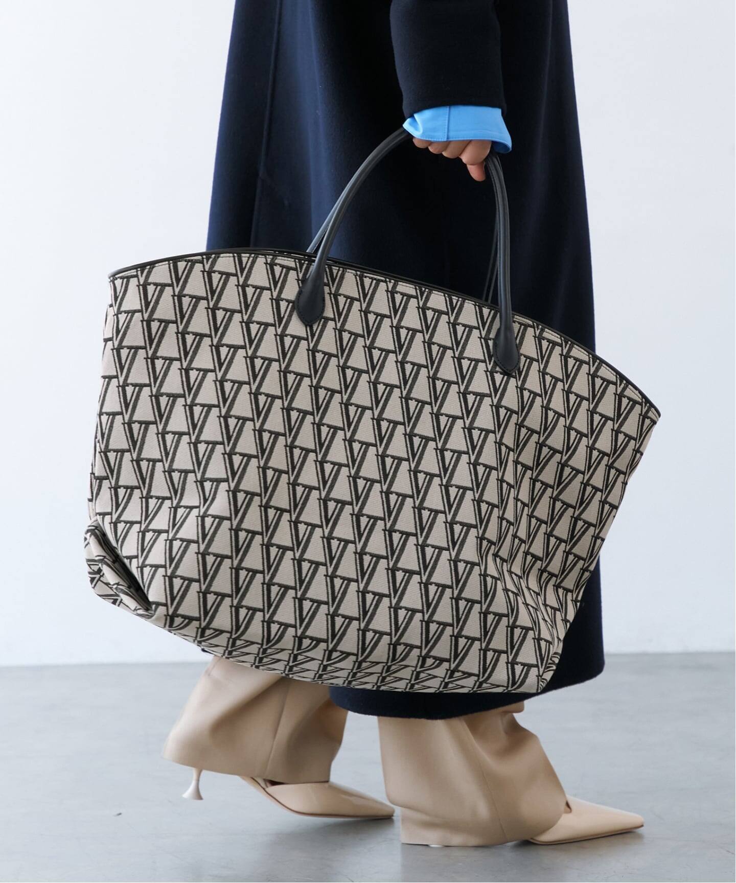 VERMEIL par iena SHIME 別注 トートバッグ 完売品　美品 追加予約》SHIME シィメ 別注MIDI トートバッグ（トートバッグ