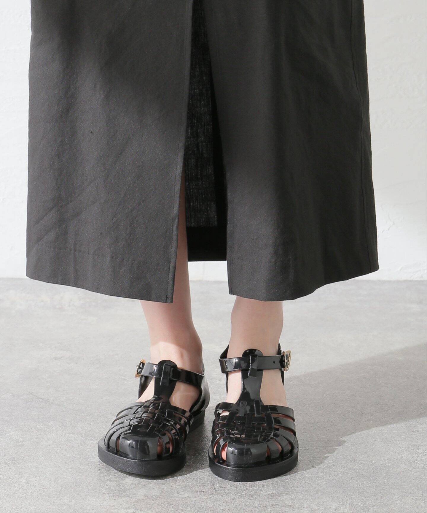 サンダル・ミュール ANCIENT GREEK SANDALS HOMERIA JELLY SANDAL (HOMERIA BLACK) Homeria Jelly – Ancient Greek Sandals