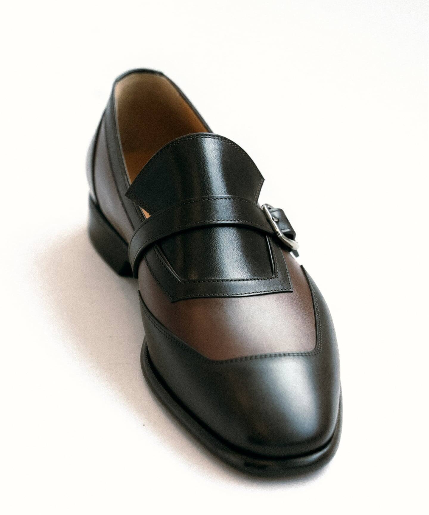 F.lii.Giacomettti レザーシューズ F.LLIジャコメッティ SIZE 40【ゴートレザー/プレーントゥ