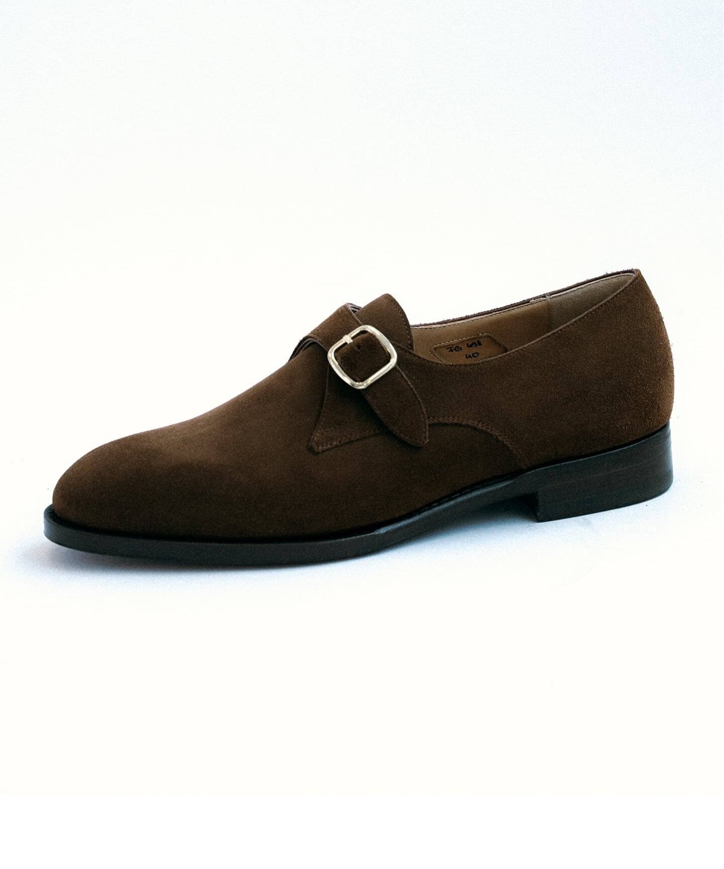 F.LLI Giacometti ドレスシューズ 26cm ブラウン F.lli Giacometti / Single Monk Strap Shoes (Vocalou) | twelve