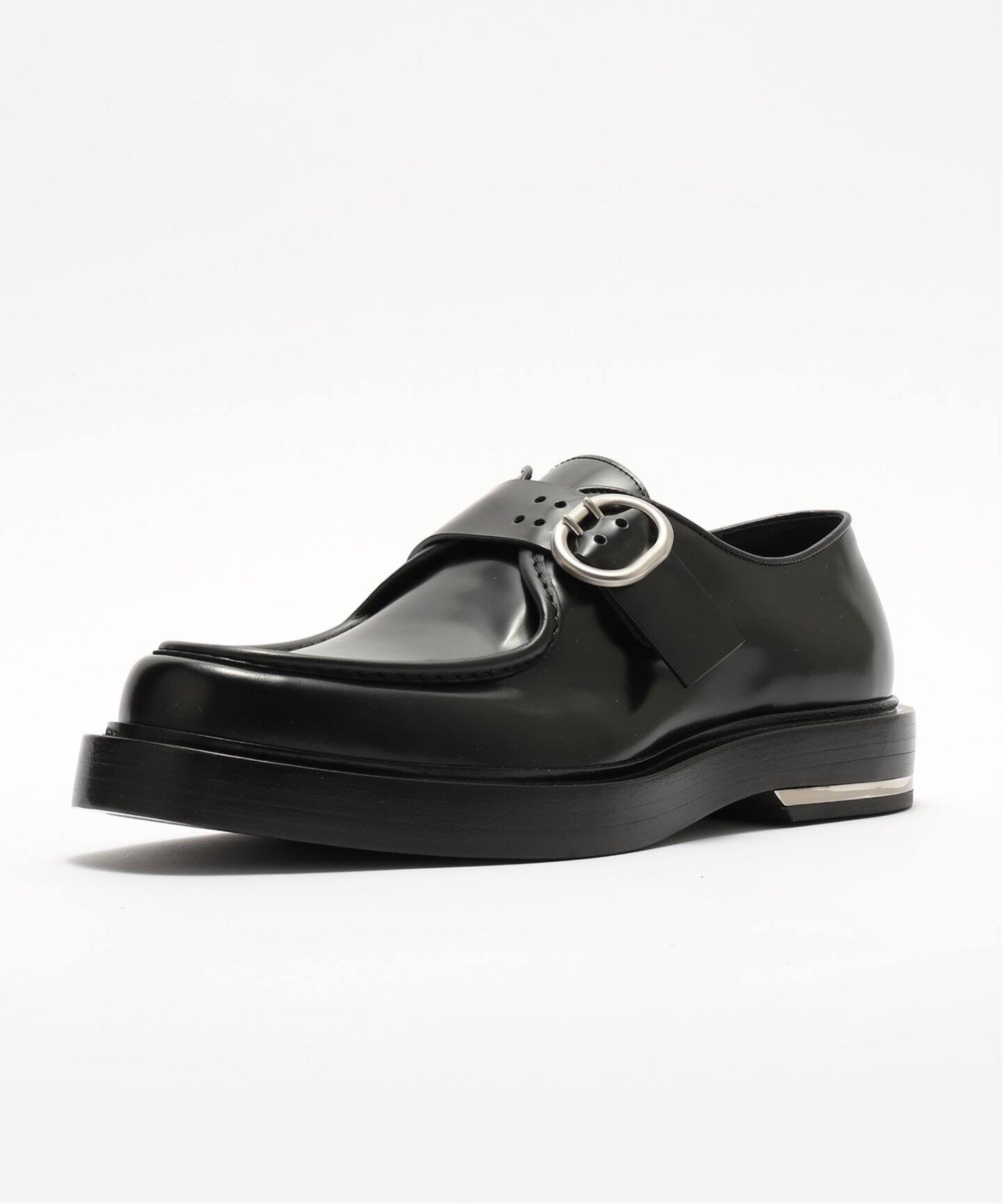 スパルコ P310 Dシェイプ ブラックレザー×ブルースエード ネジ付 良品 JIL SANDER:J33WR0014P7032-001:0143-Sneakers（レザーシューズ