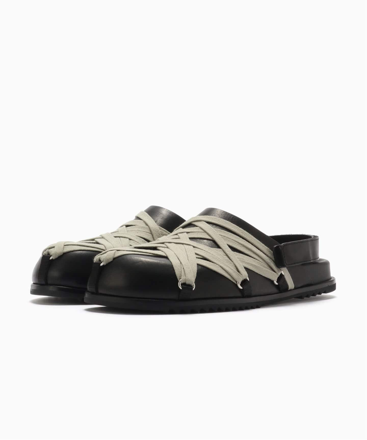 RICK OWENS:RP01E7817LOOW1-009:MEGALACED MULE（レザーシューズ