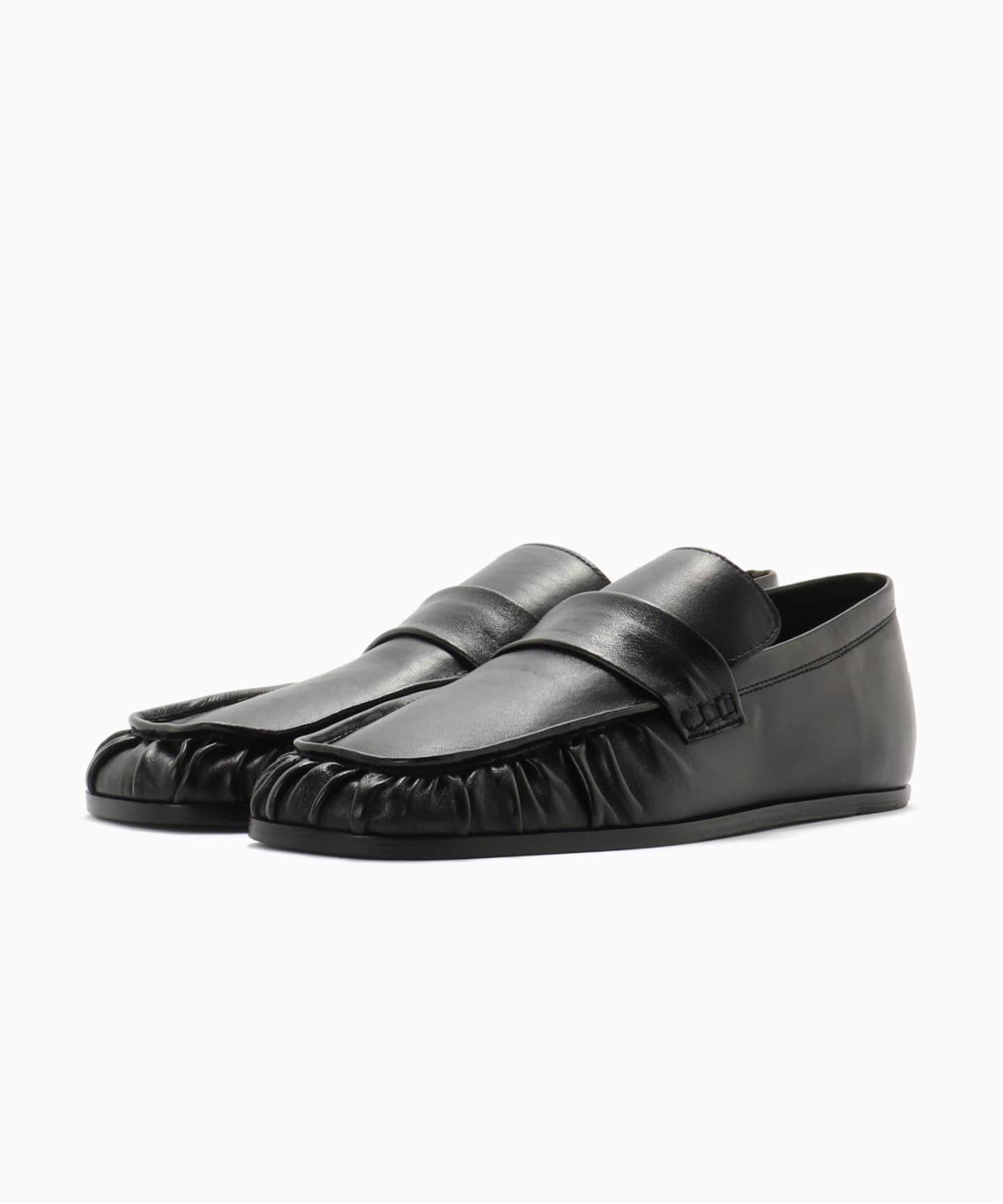 フラットシューズ JIL SANDER Leather mocassins Jil Sander // Black Leather Loafer – VSP Consignment