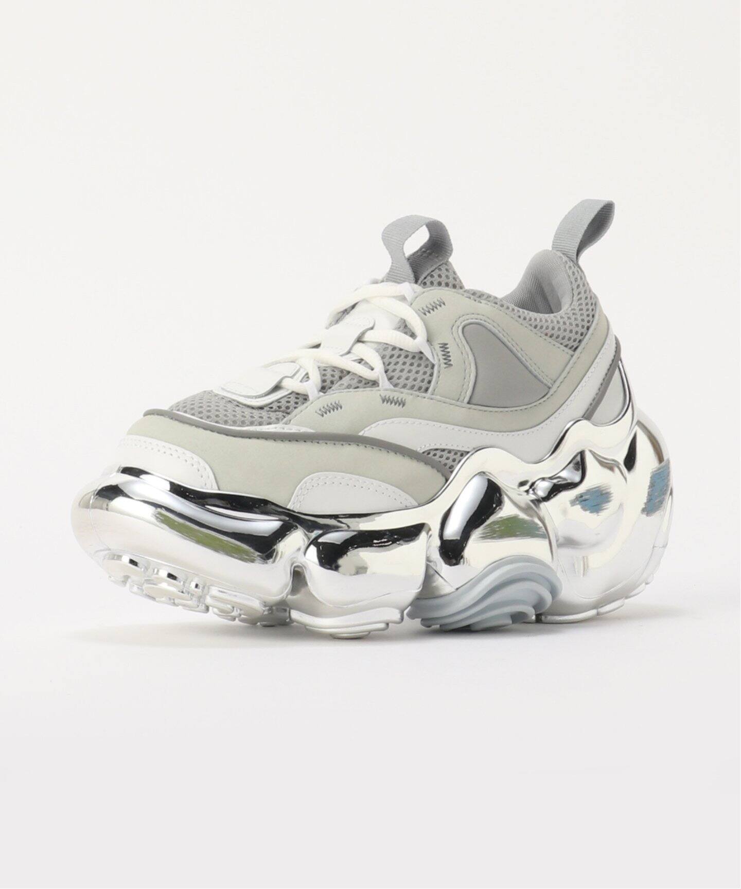 GROUNDS:1082:MOOPIE JAWS CHROME SCRATCH（スニーカー）｜BOICE FROM