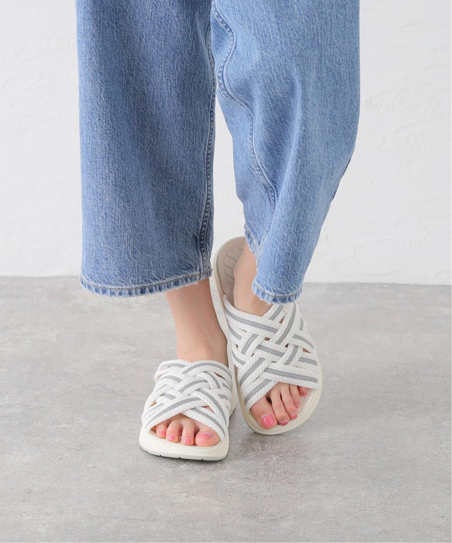 サンダル・ミュール ALAIA MESH MULE SLIPPER SHEER MULE — aulaaila