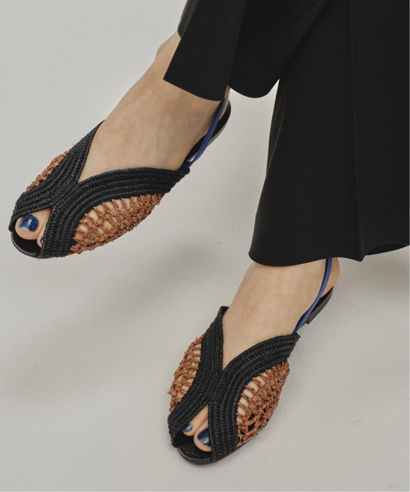 サンダル・ミュール RAFFIA BRAID SLIDES Amazon.com: LUXMUWA Raffia Sandals Women Platform Wedge