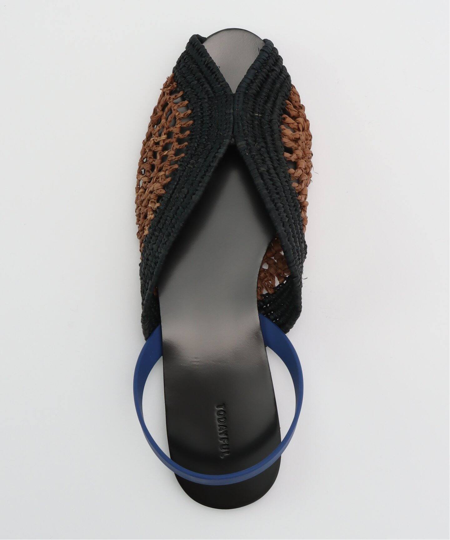 todayful Raffia Slide Sandalsサンダル38 ブラック TODAYFUL Raffia Slide Sandals（サンダル）｜BOICE FROM