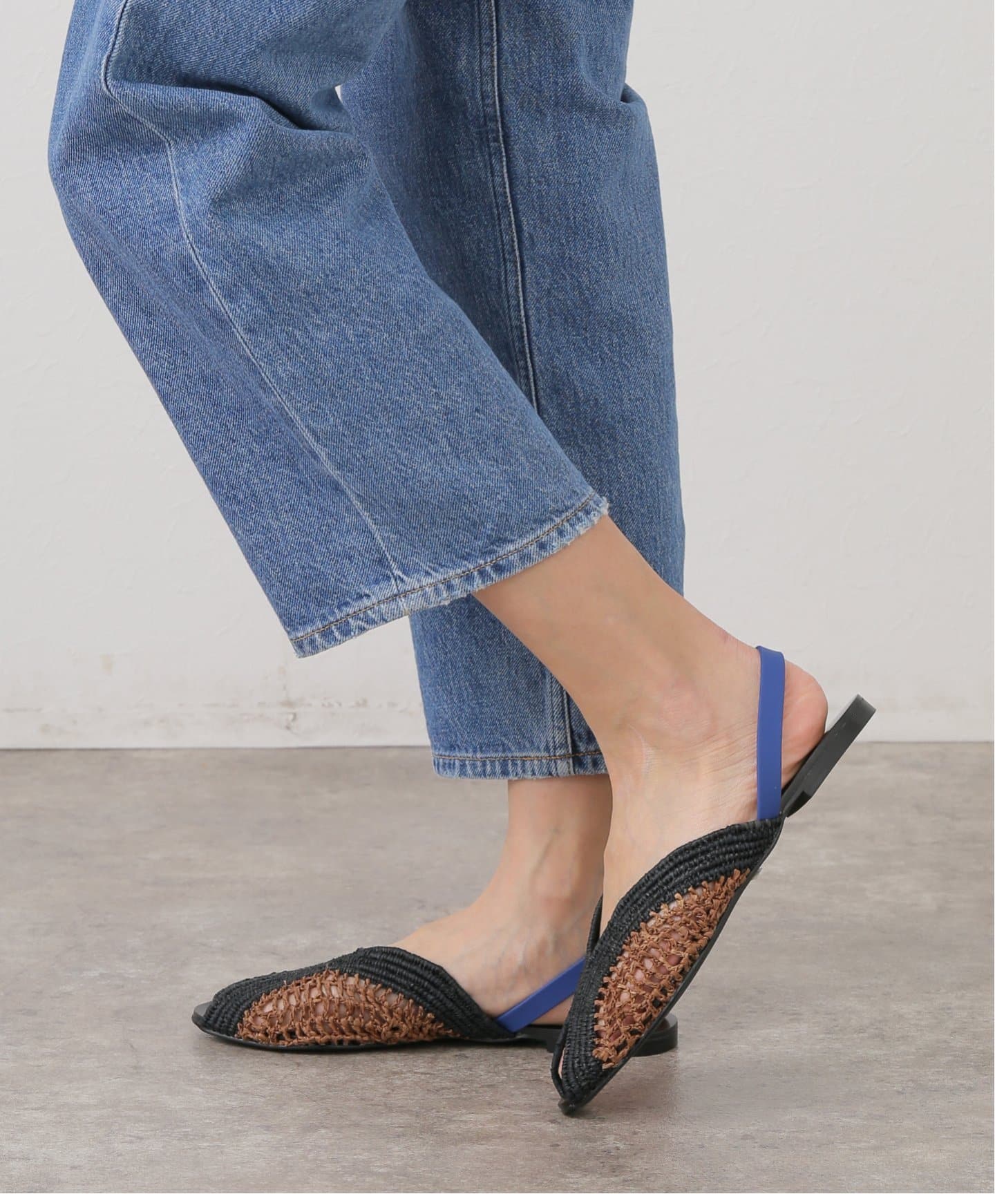 サンダル・ミュール RAFFIA BRAID SLIDES Gold Slide Sandals - Braided Raffia Sandals - Platform