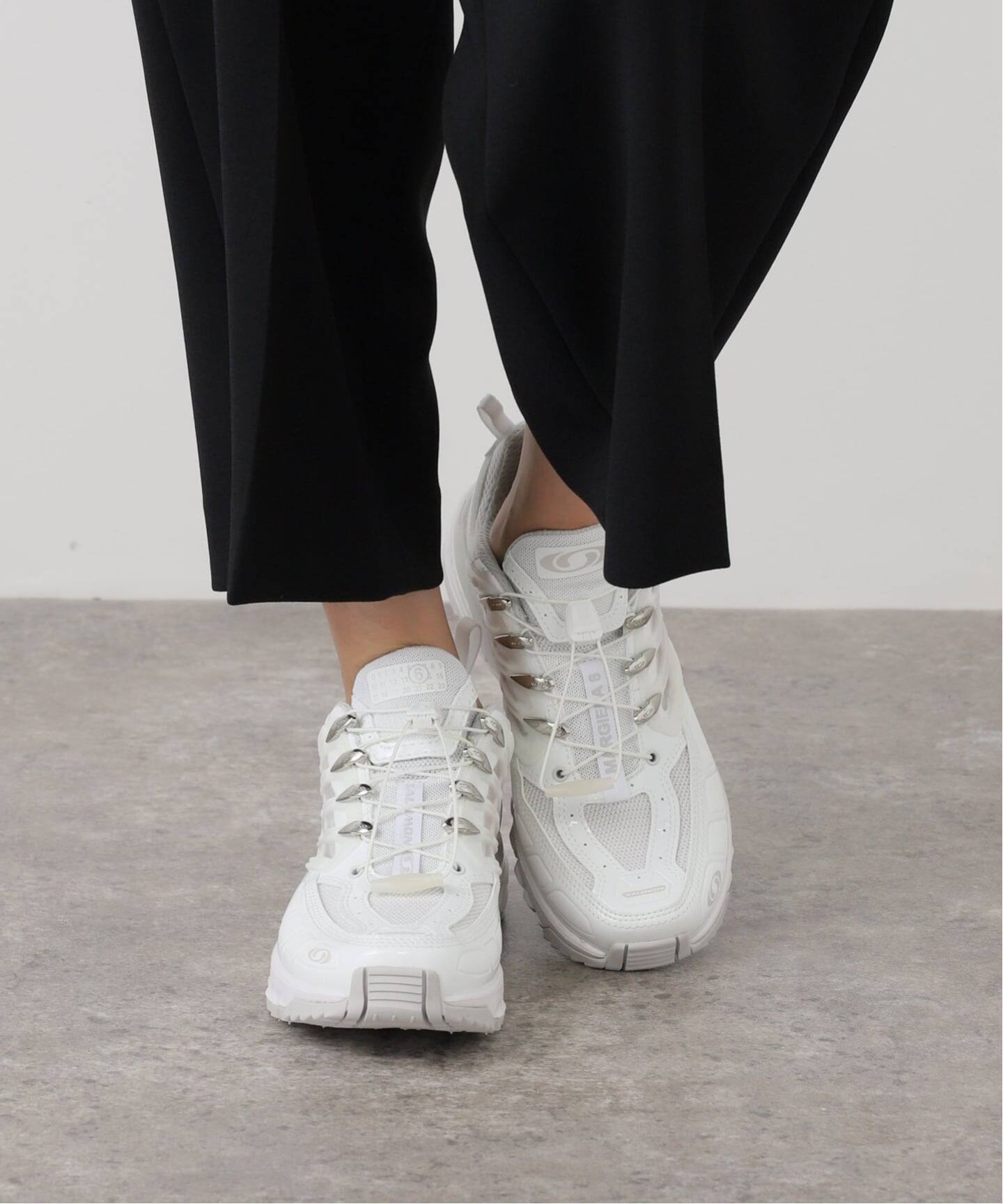 まめ　MM6 Maison Margiela 厚底スニーカー ホワイト MM6 MAISON MARGIELA 厚底 白スニーカー マルジェラ