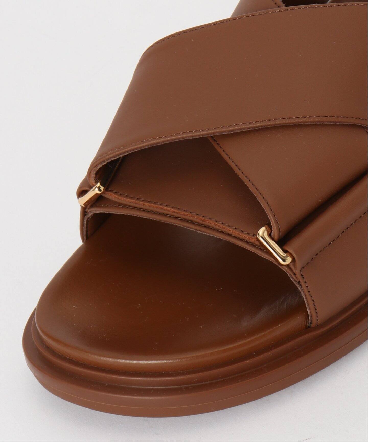 マルニ□未使用 大きめサイズ ハラコファー レザーサンダル 38 （ロペ  