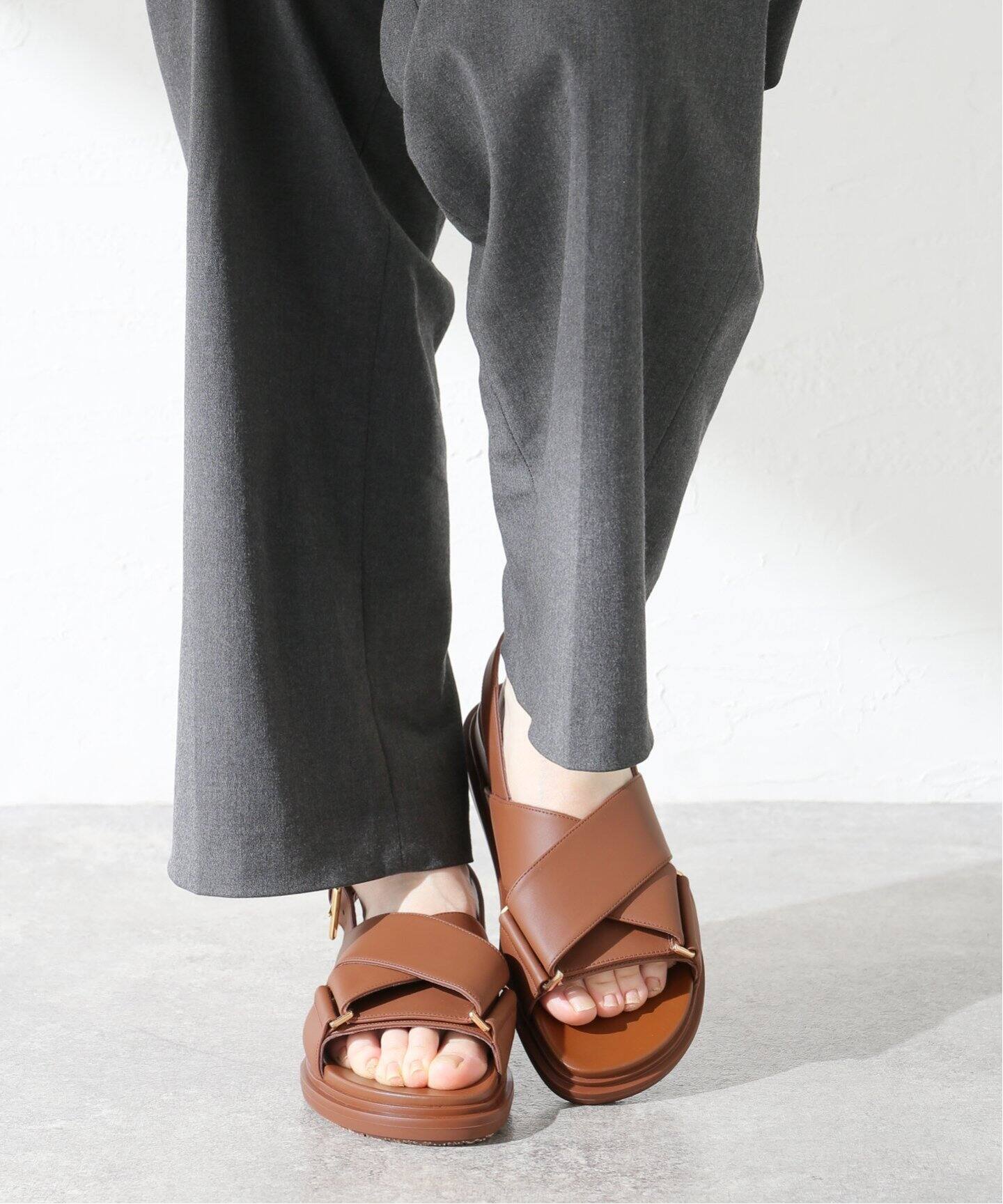 ≪一部店舗＋WEB限定≫MARNI/マルニ FB CRISCROSS SANDAL（サンダル 