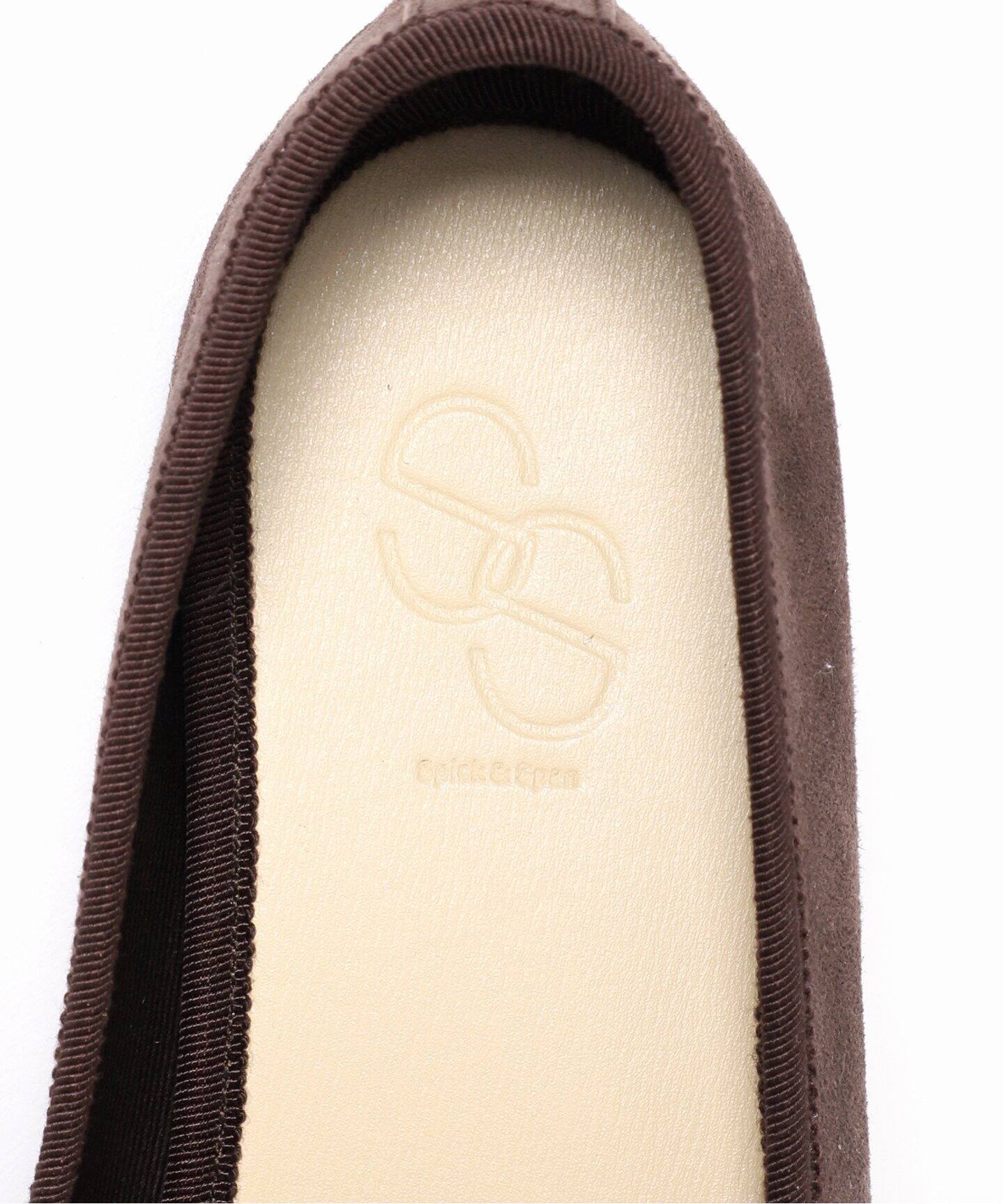 【最終値下げ！】Spick & Span シープレザーバレリーナ ブラック Spick & Spanシープレザーバレリーナ | スピック＆スパン(Spick