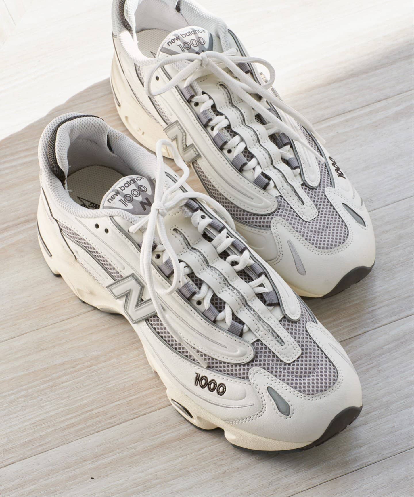 New Balance 1000 \"Sea Salt\" ホワイト/グレー 新品 Aime Leon Dore × New Balance 1000 