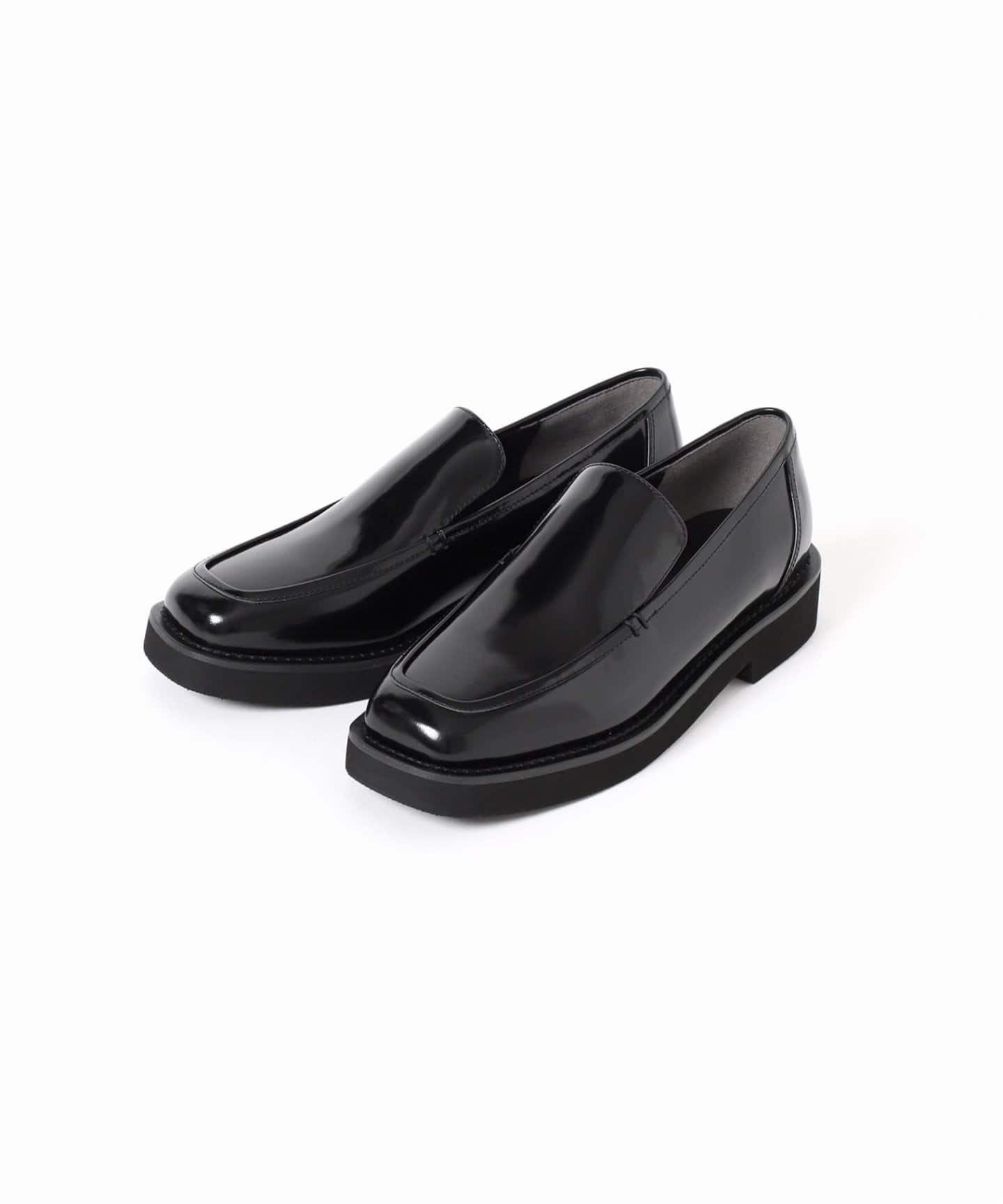 CAMPER 黒 レザー ローファー 23.5相当　パンプス　スクエア　ブラック Spick & Span スクエアトゥローファー（ローファー）｜Spick and