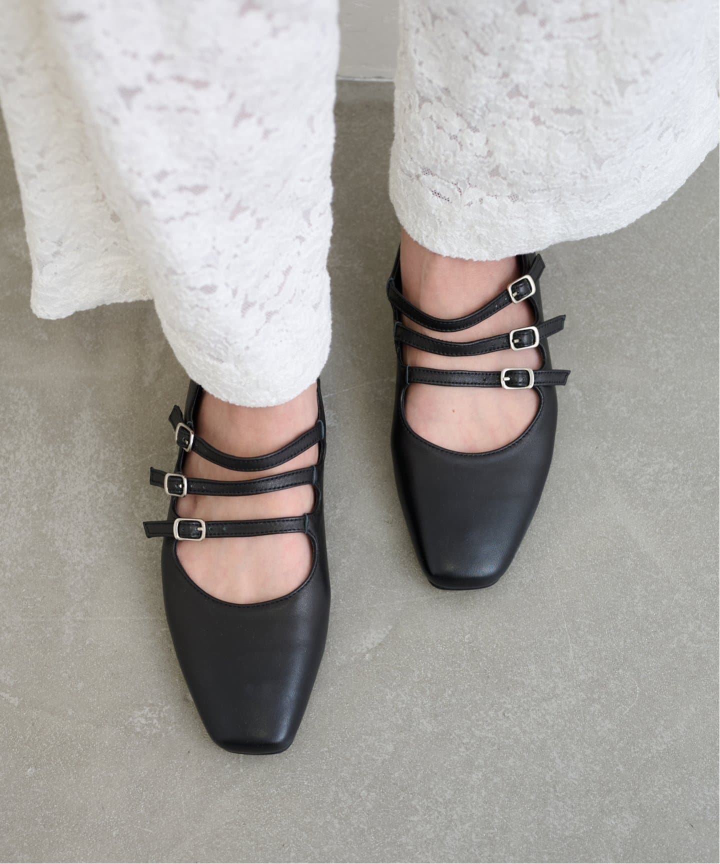 REMME/レメ 3STRAP MERRY JANE（フラットシューズ）｜U by