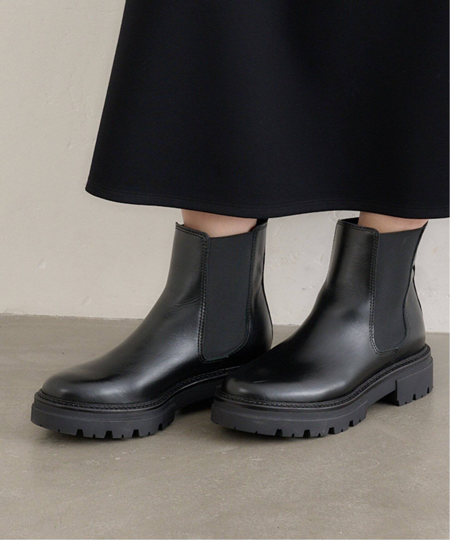 エネス　ブーツ　ENNSS ほぼ新品　ショートブーツ　レディース　靴　黒 セール】【ENESS/エネス】サイドゴアブーツ（ブーツ）｜eness