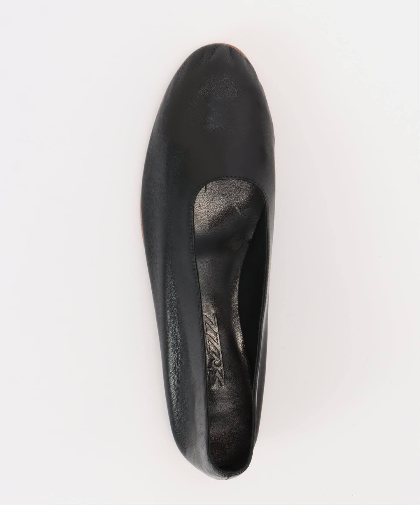 MARTINIANO ブラックレザー フラットシューズ MARTINIANO GLOVE フラット（フラットシューズ）｜FRAMeWORK（フレーム