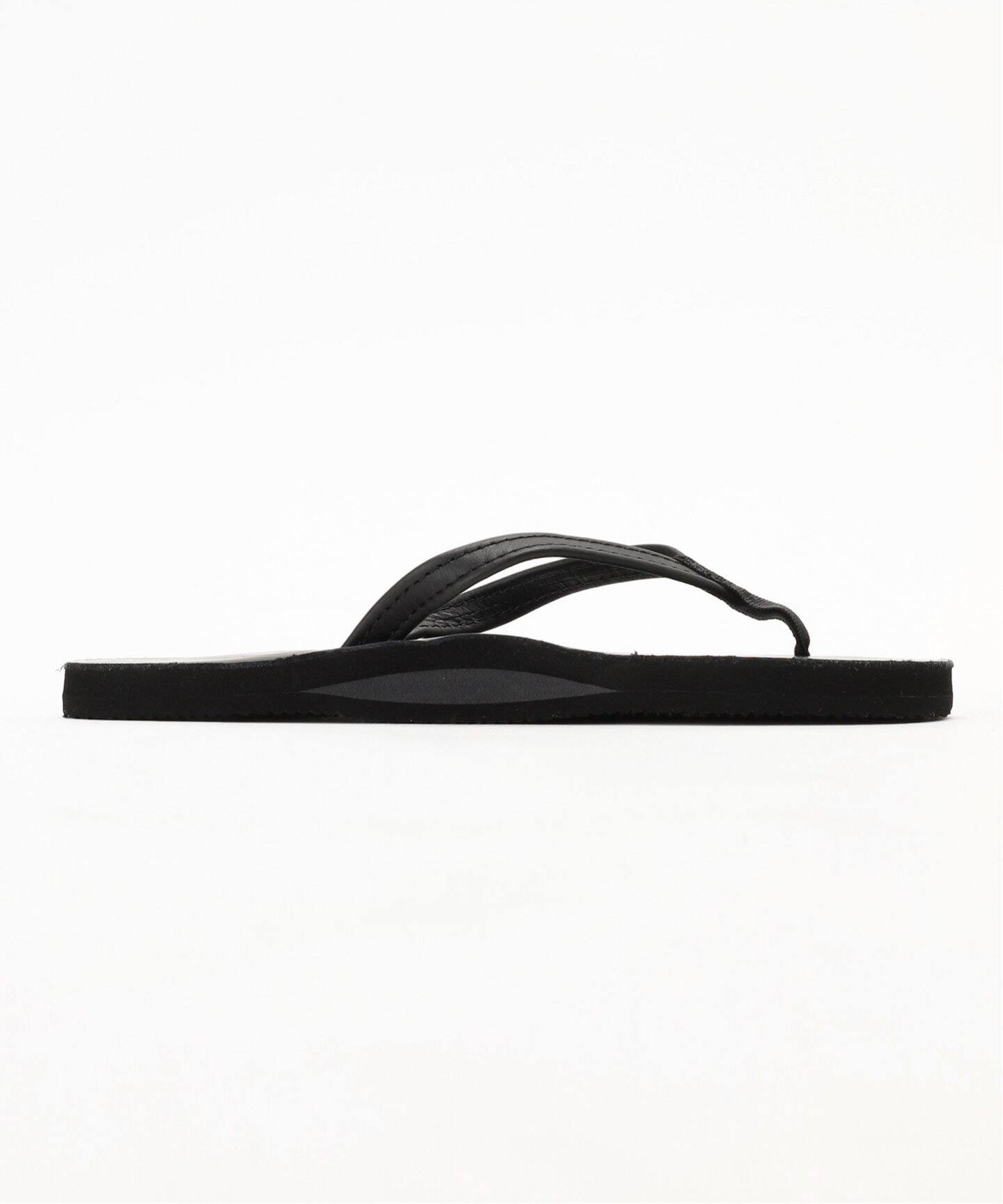 レインボーサンダル SINGLE LAYER LETHER1/2 N ブラック ≪追加≫RAINBOW SANDALS SINGLE LAYER LETHER2/1 N（サンダル