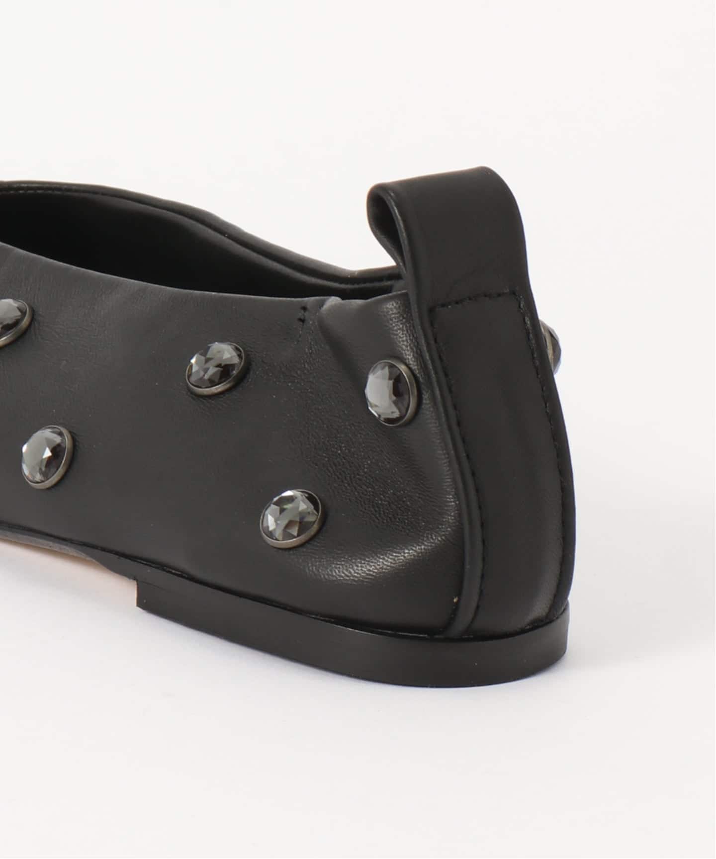 ノーブル（Noble）/OHIKO/オヒコ スタッズスクエアフラットシューズ OHIKO/オヒコ スタッズスクエアフラットシューズ（フラットシューズ