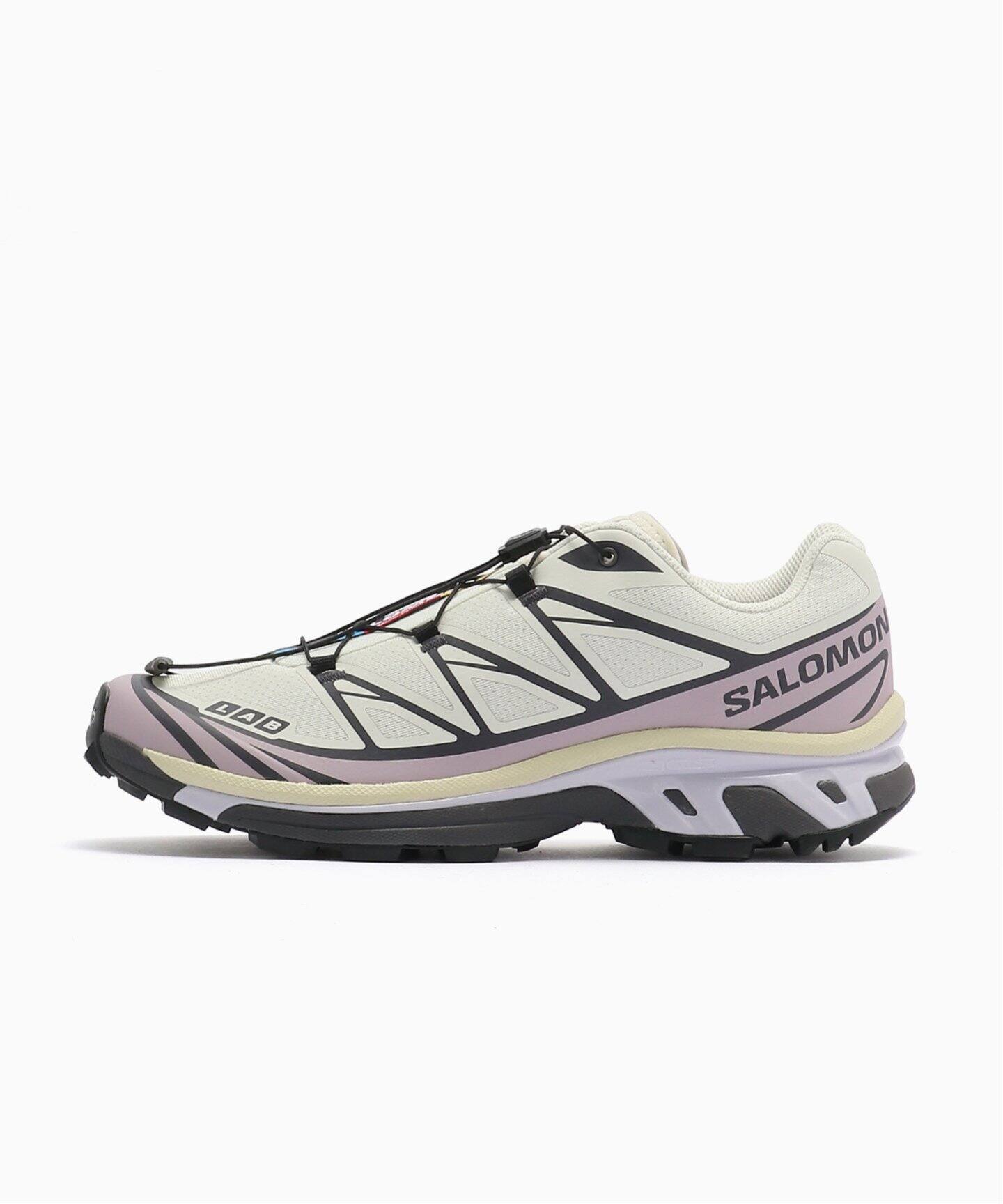 靴 Salomon xt6 SALOMON(サロモン) XT-6 WHT/PPL L47737600（スニーカー）｜EDIFICE