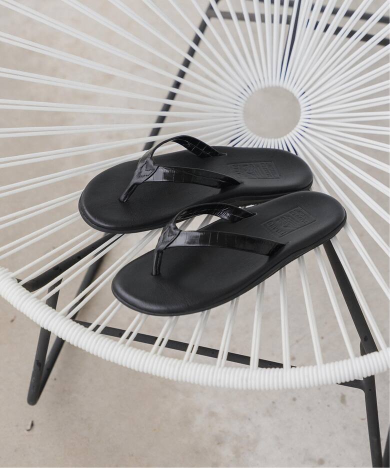 ISLAND SLIPPER(アイランドスリッパ) 別注クロコ ナローストラップ 