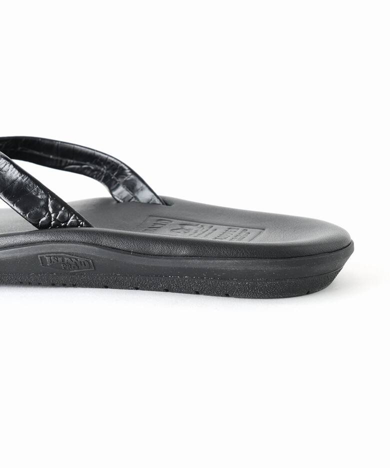 ISLAND SLIPPER(アイランドスリッパ) 別注クロコ ナローストラップ 