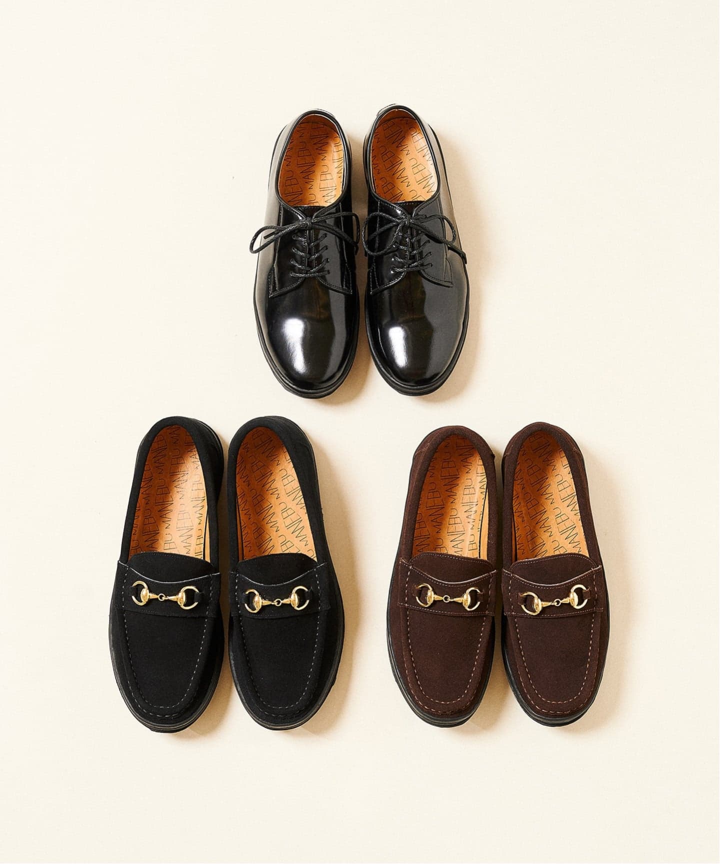 MANEBU/マネブ　417別注チロリアンシューズ　スエード ブラックシューズ MANEBU/マネブ 417別注チロリアンシューズ スエード ブラックシューズ