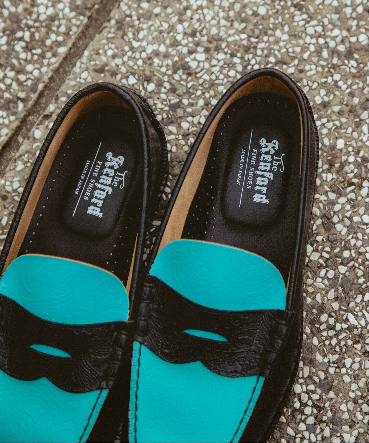 The Kenford Fineshoes / ケンフォード】EMBOSSED LOAFERS BLACK 